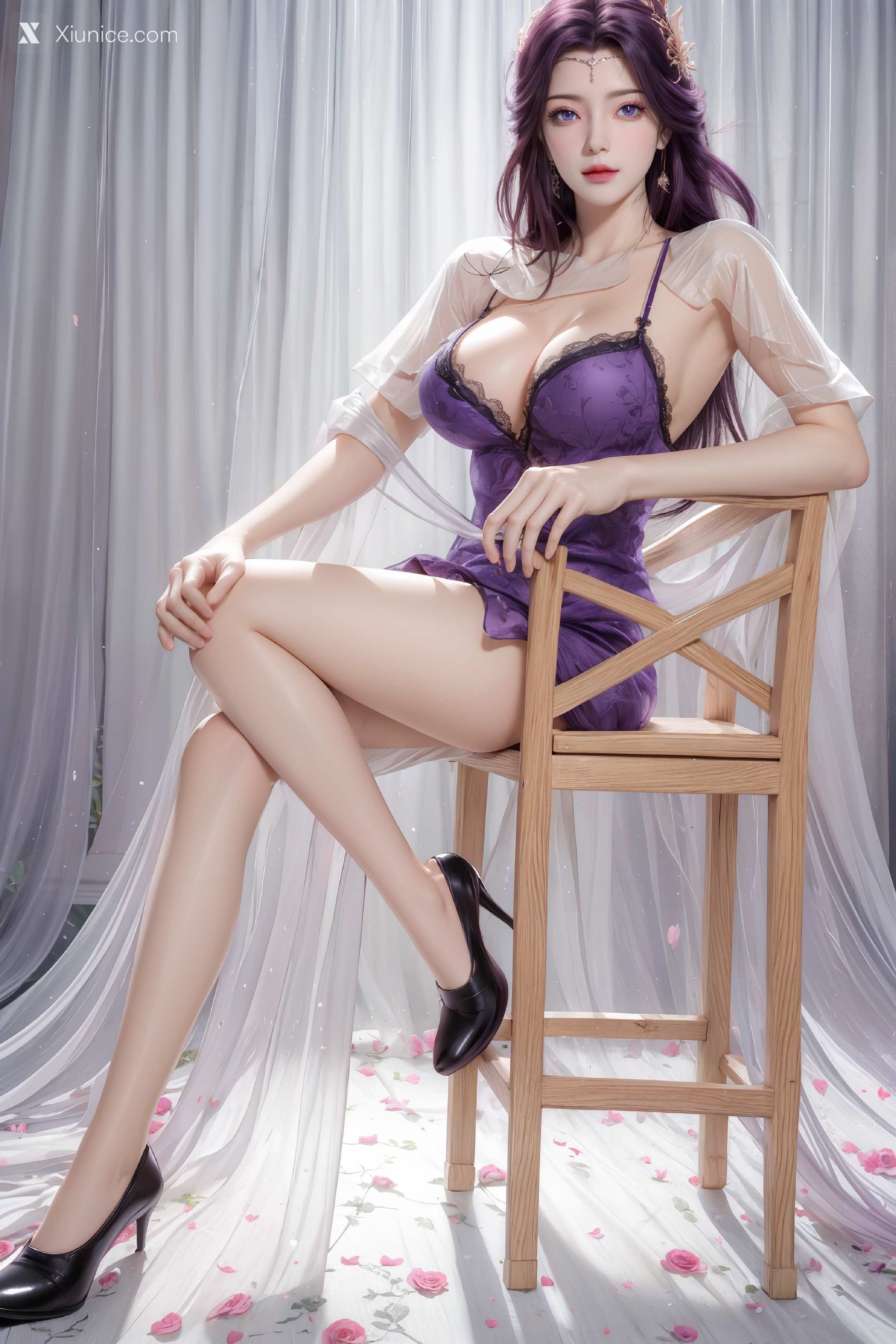 AI Girl Xiunice.com 完美世界 云曦 竖屏 清月 82