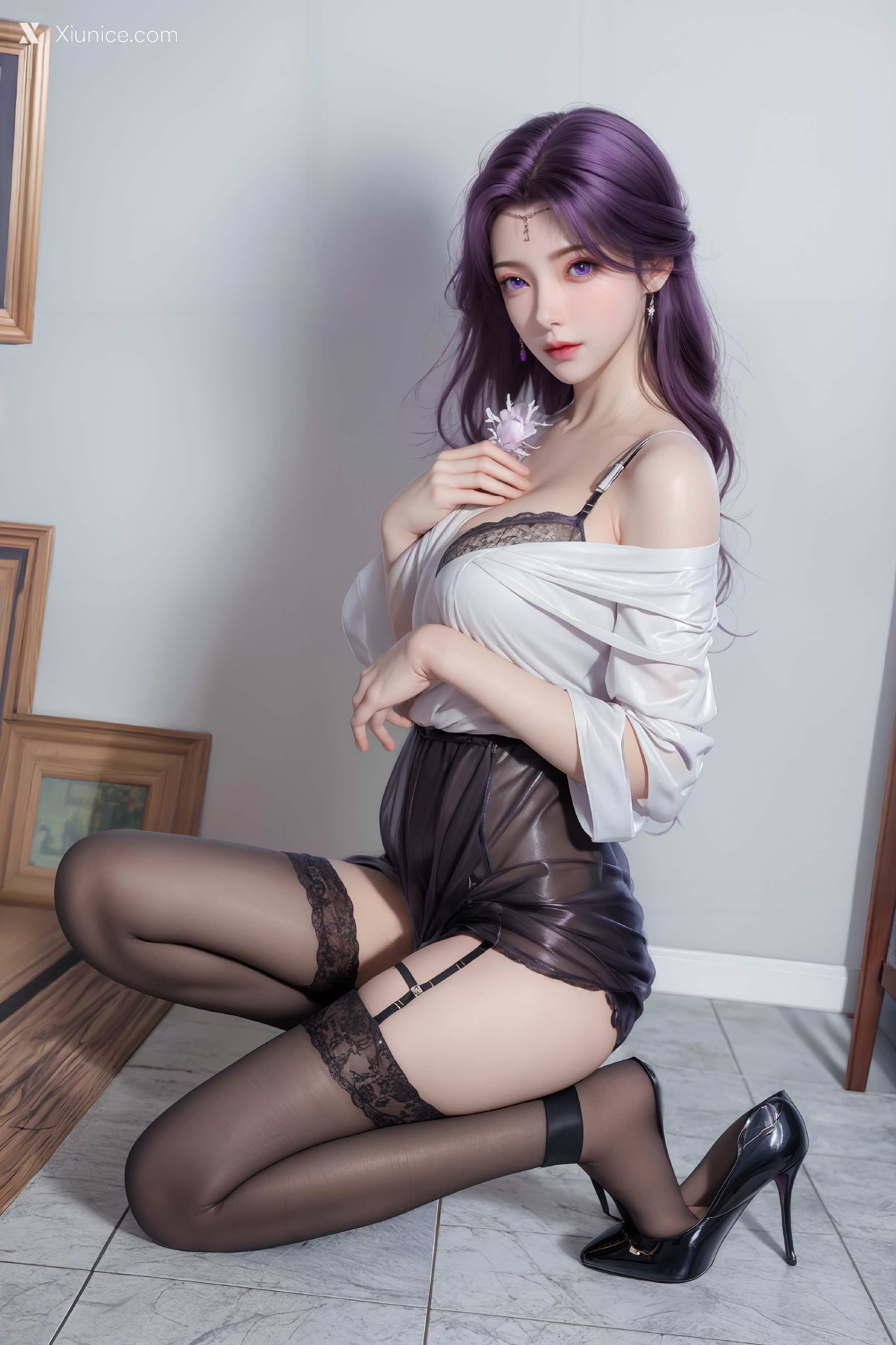 AI Girl Xiunice.com 完美世界 云曦 竖屏 清月 92