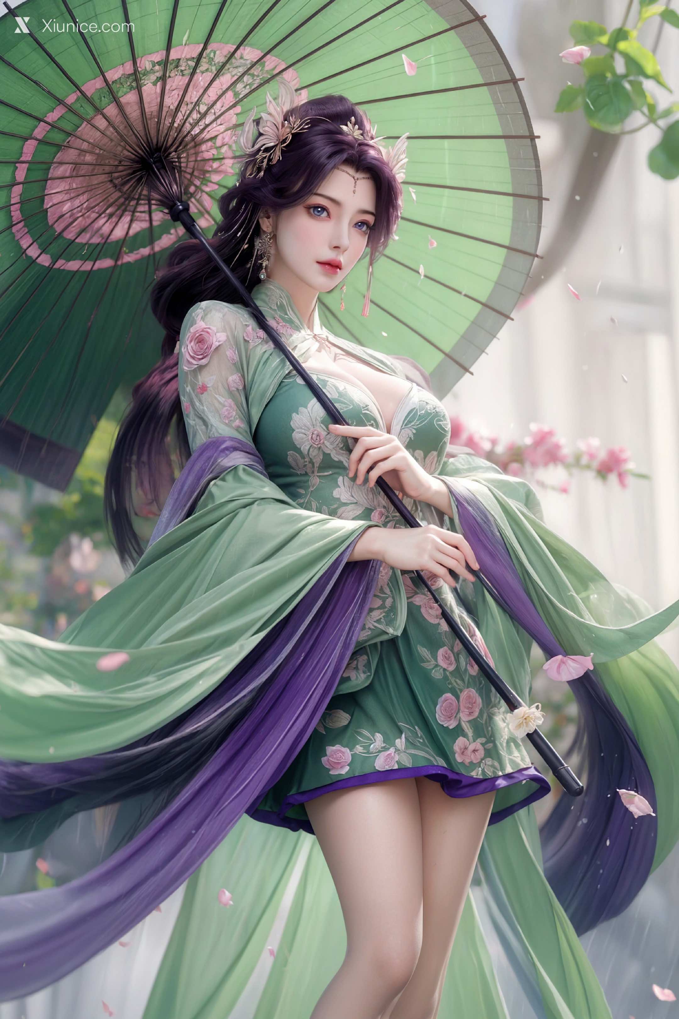 AI Girl Xiunice.com 完美世界 云曦 竖屏 清月 97