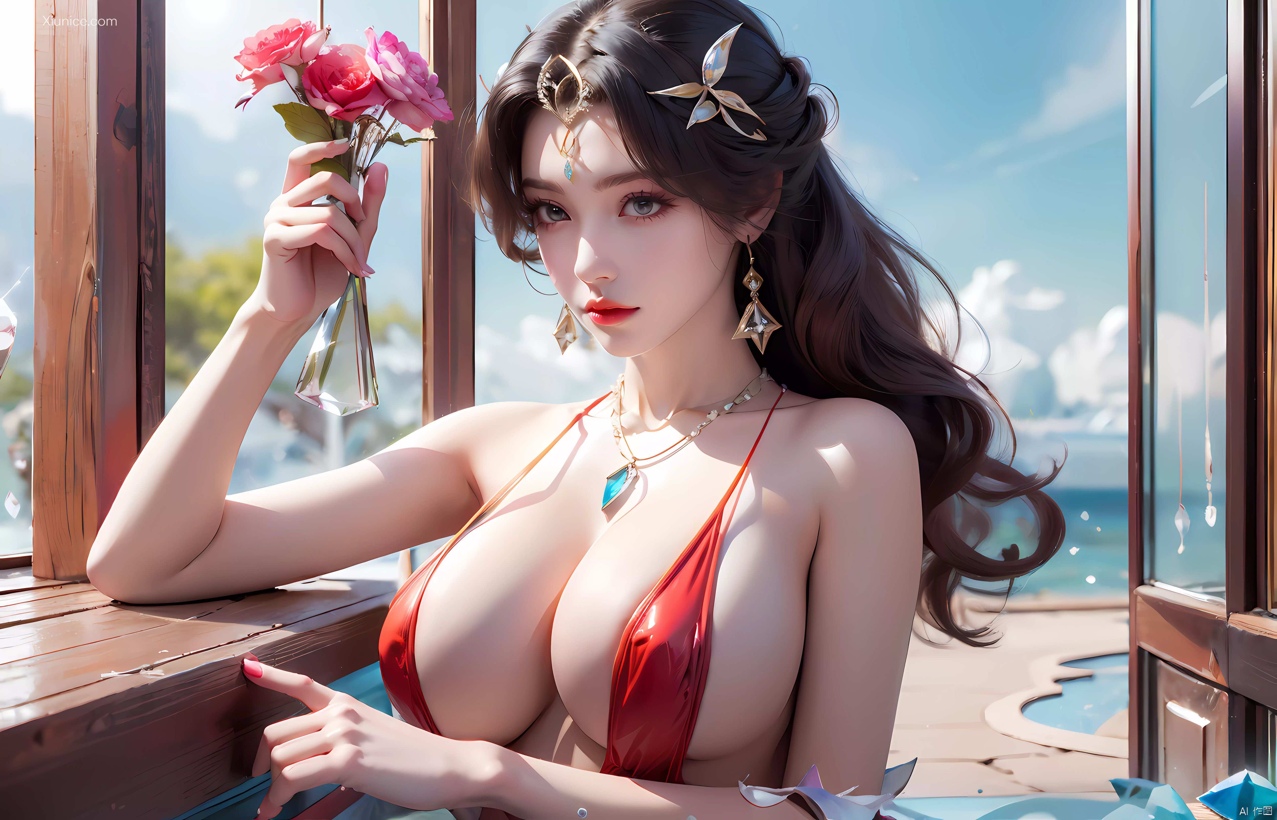 AI Girl Xiunice.com 完美世界 柳神 蝴蝶 乳贴 1 6
