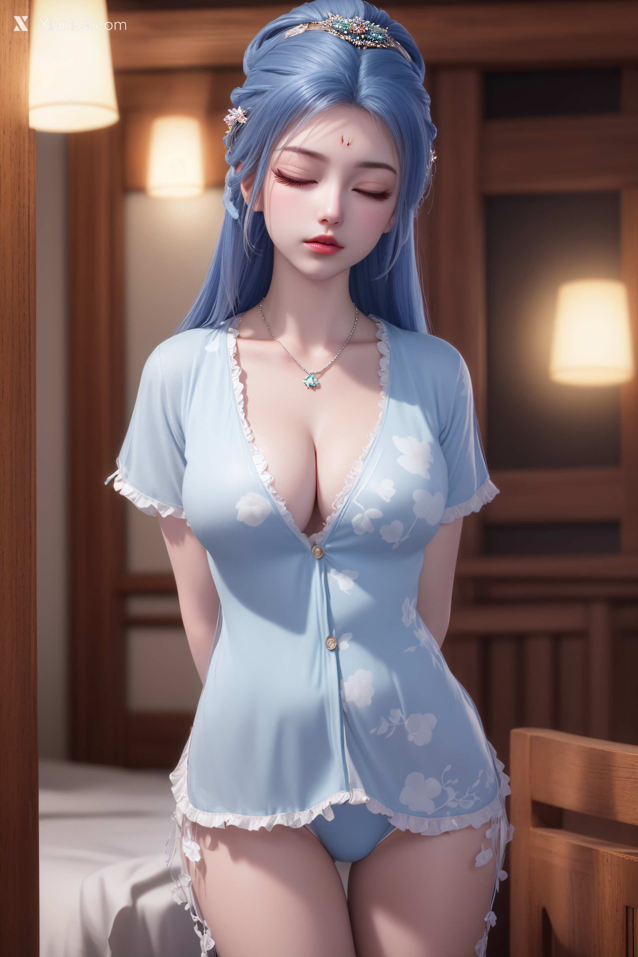 AI Girl Xiunice.com 我是大神仙 周紫雨 周紫雨 内衣 10
