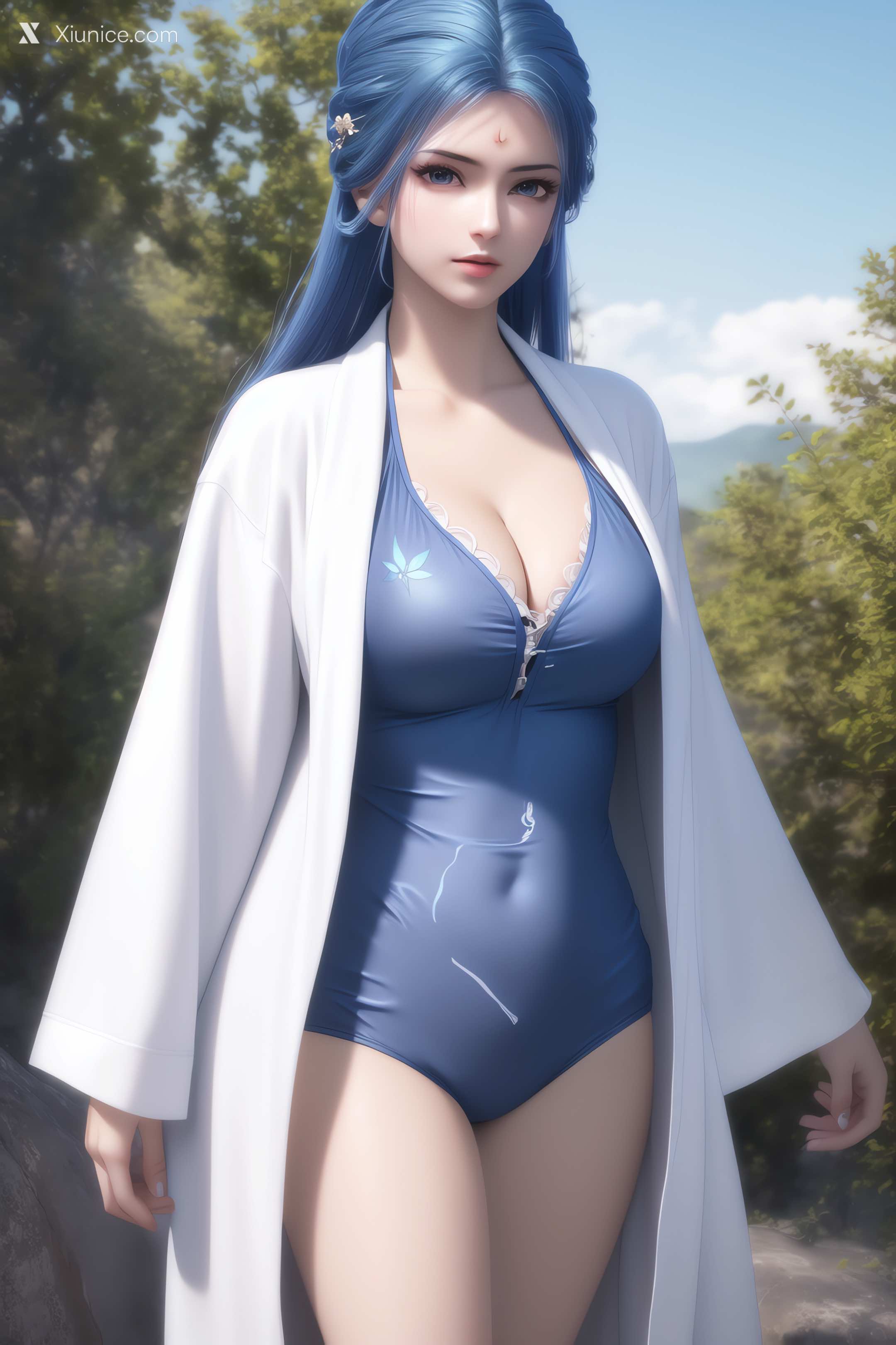 AI Girl Xiunice.com 我是大神仙 周紫雨 周紫雨2 比基尼 1