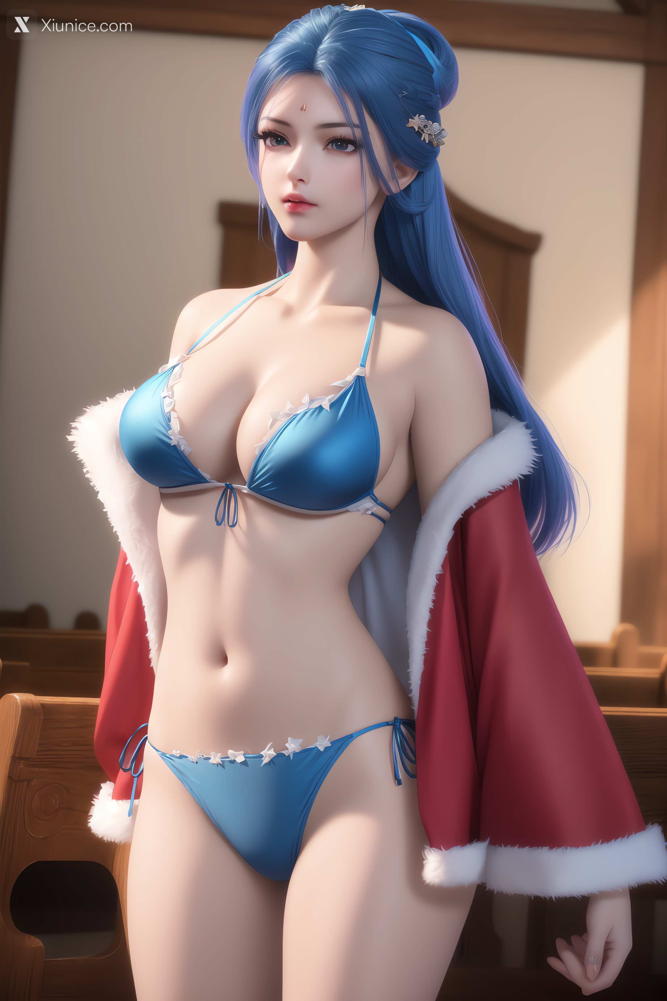 AI Girl Xiunice.com 我是大神仙 周紫雨 周紫雨2 比基尼 25