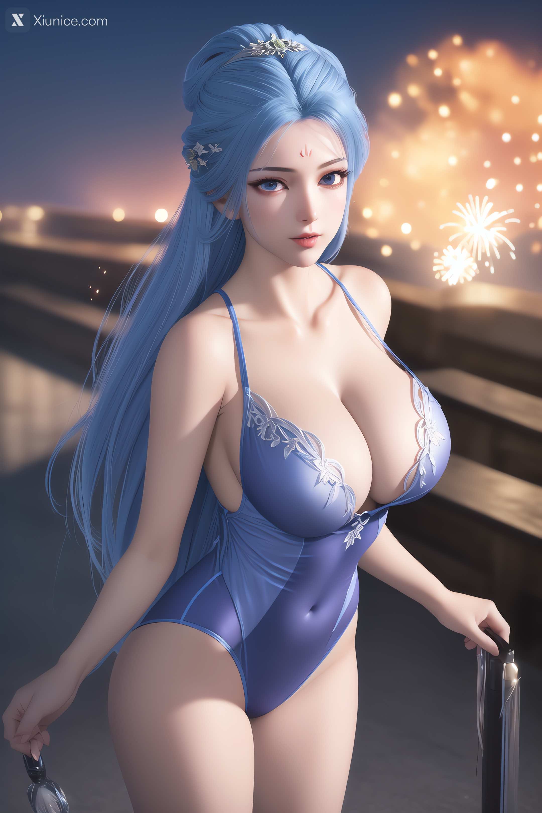 AI Girl Xiunice.com 我是大神仙 周紫雨 周紫雨2 比基尼 34