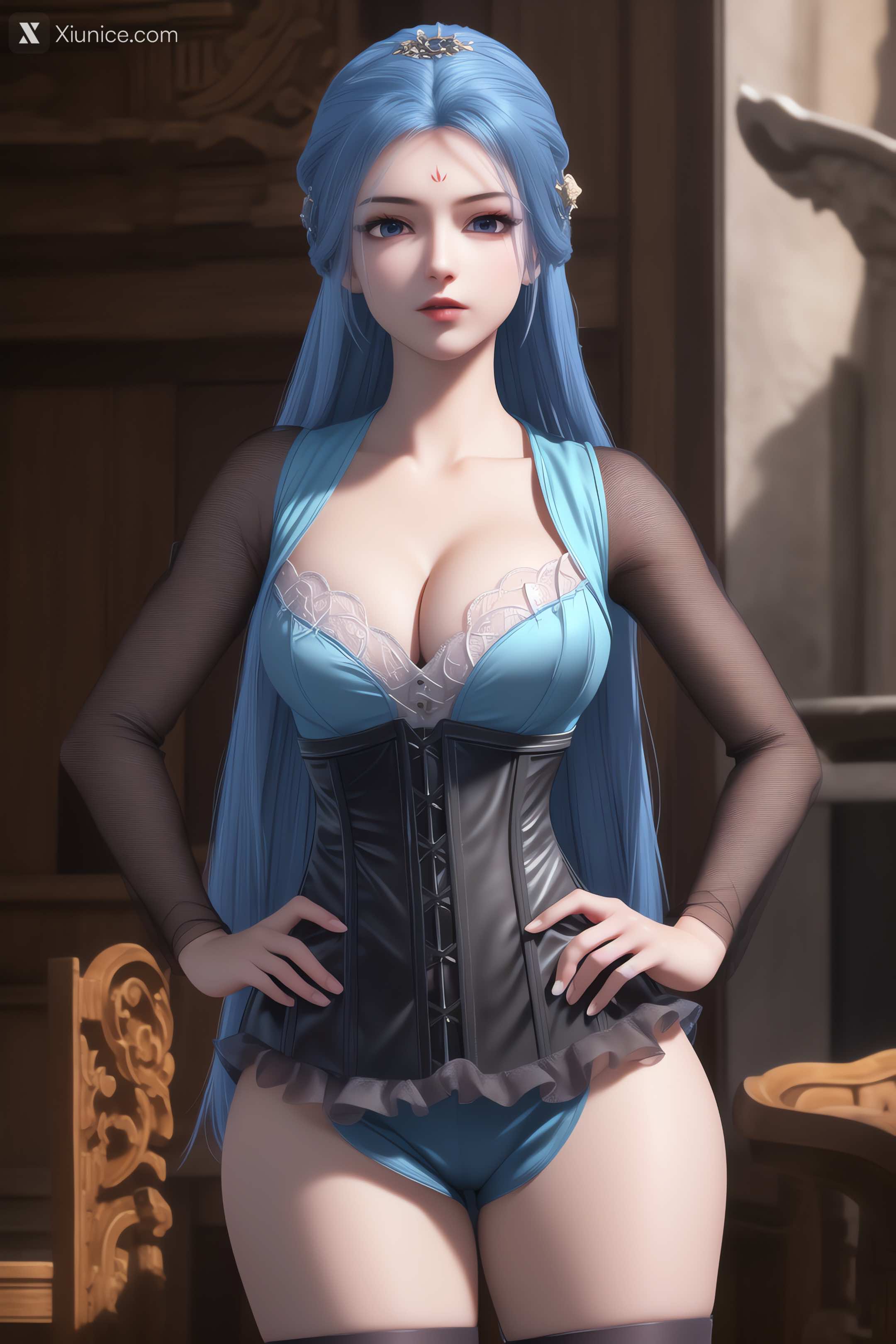 AI Girl Xiunice.com 我是大神仙 周紫雨 周紫雨2 比基尼 5
