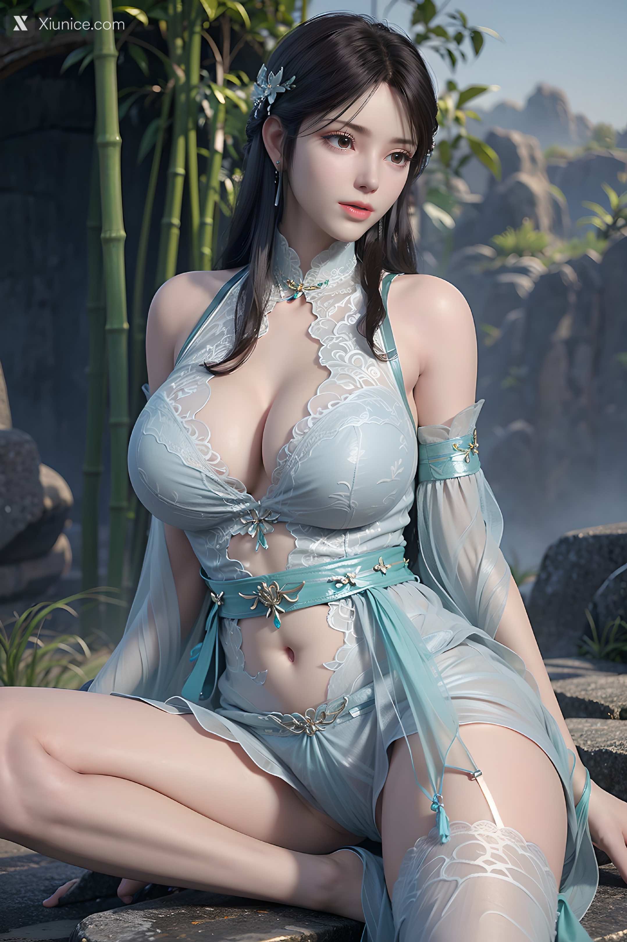 AI Girl Xiunice.com 斗破苍穹 萧薰儿 竹林原装 10