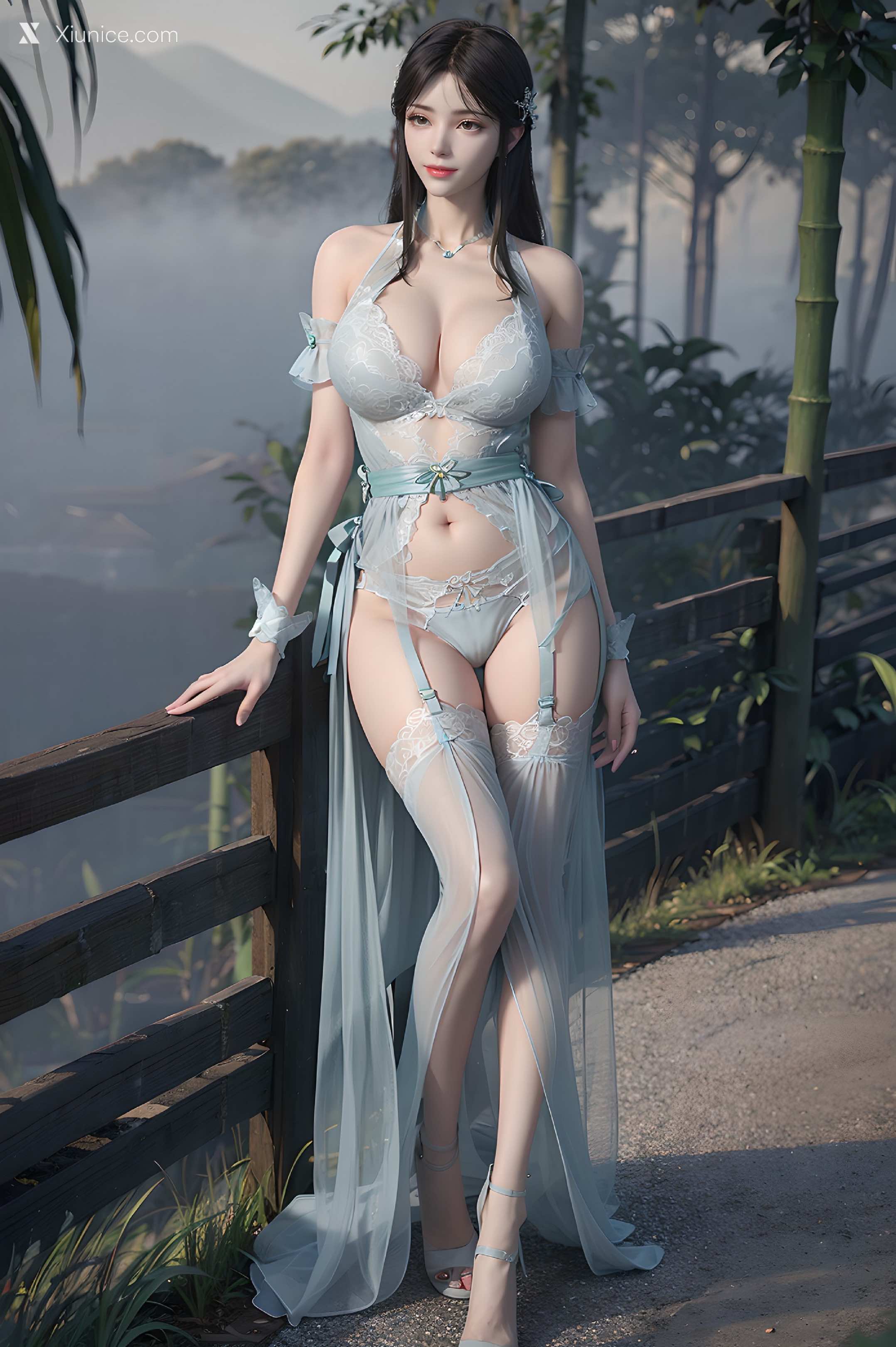 AI Girl Xiunice.com 斗破苍穹 萧薰儿 竹林原装 56