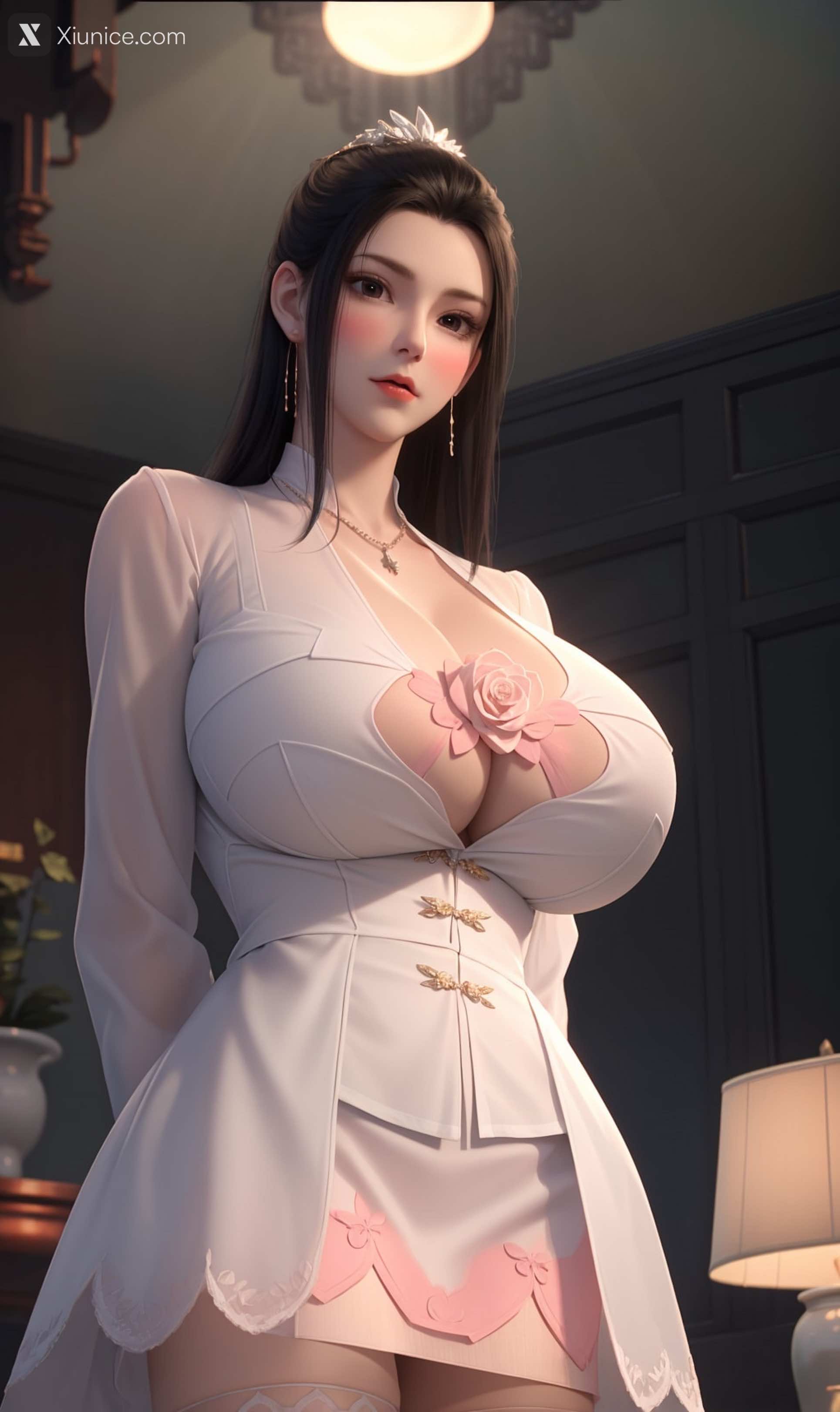 AI Girl Xiunice.com 斗破苍穹 薰儿 白丝居家 蝶翼 59