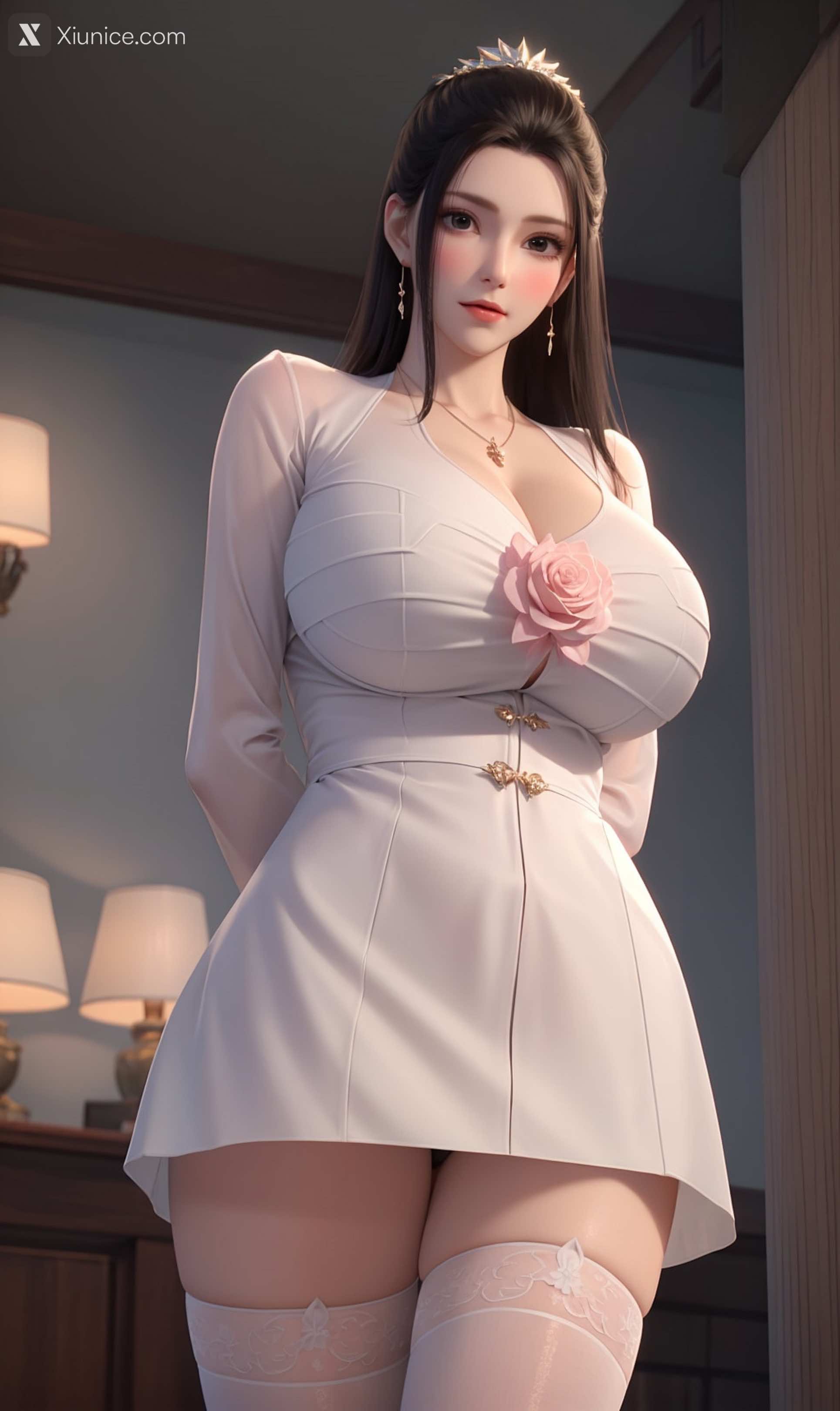 AI Girl Xiunice.com 斗破苍穹 薰儿 白丝居家 蝶翼 64