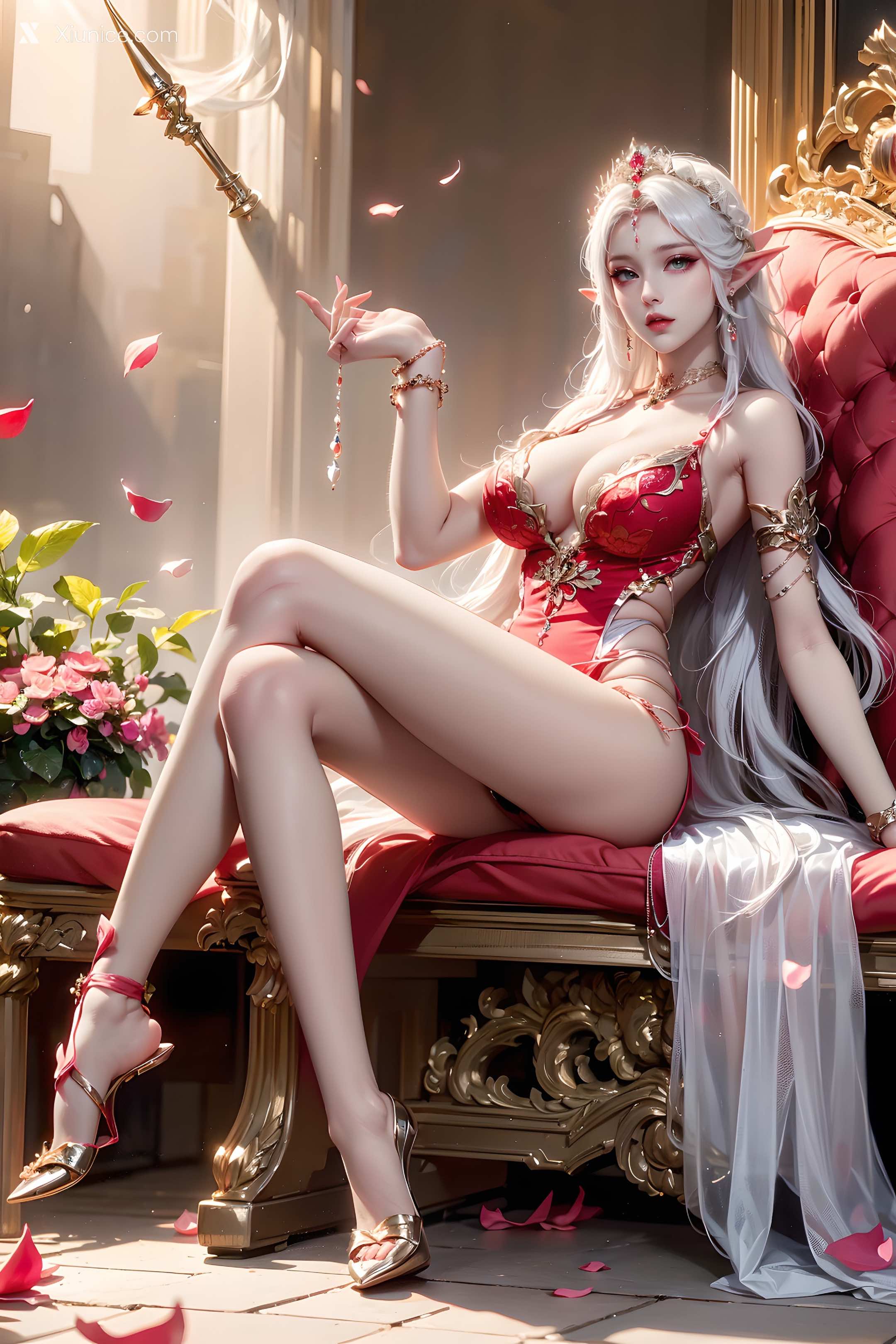 AI Girl Xiunice.com 斗罗大陆 波塞西 野外写真 1