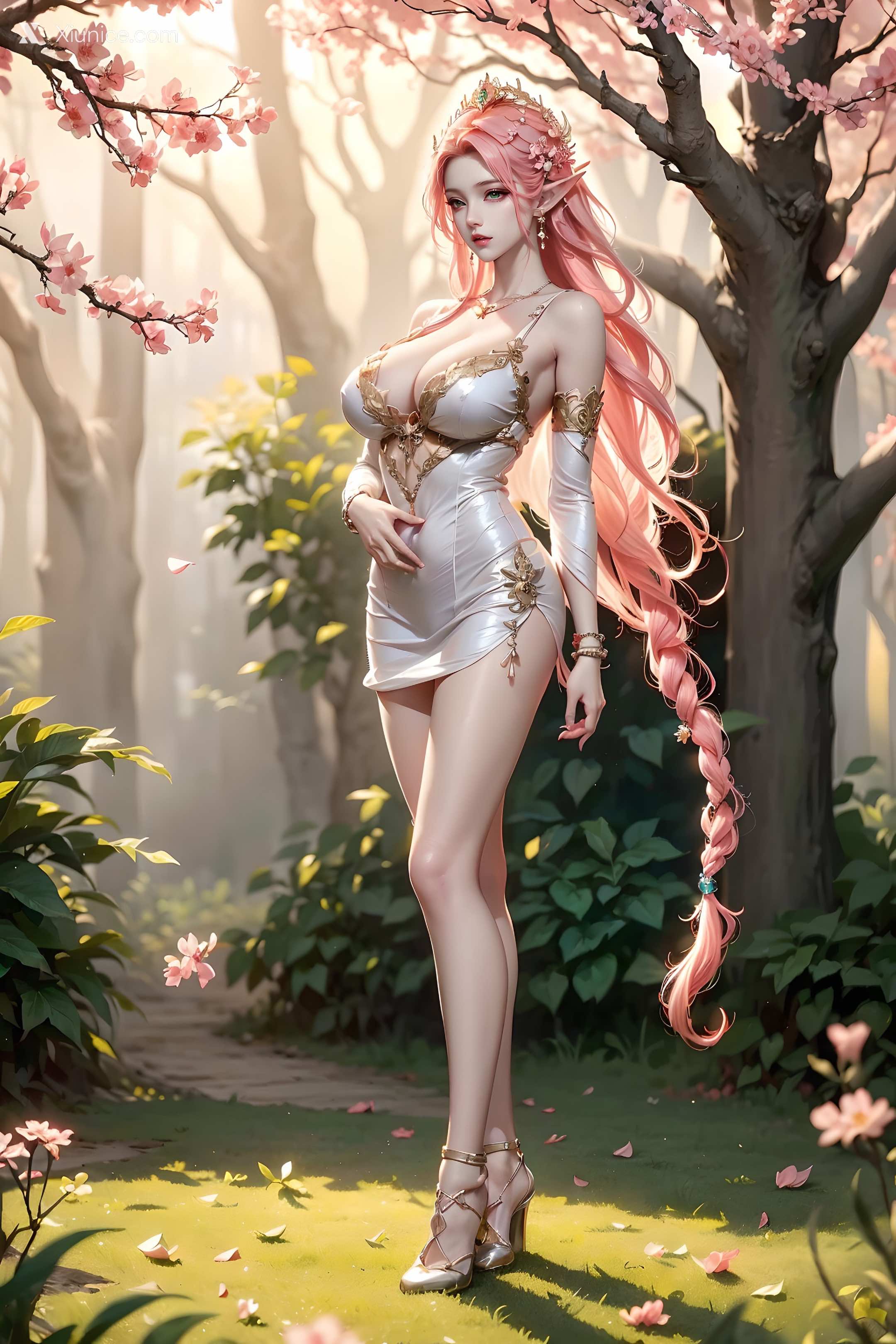 AI Girl Xiunice.com 斗罗大陆 波塞西 野外写真 17