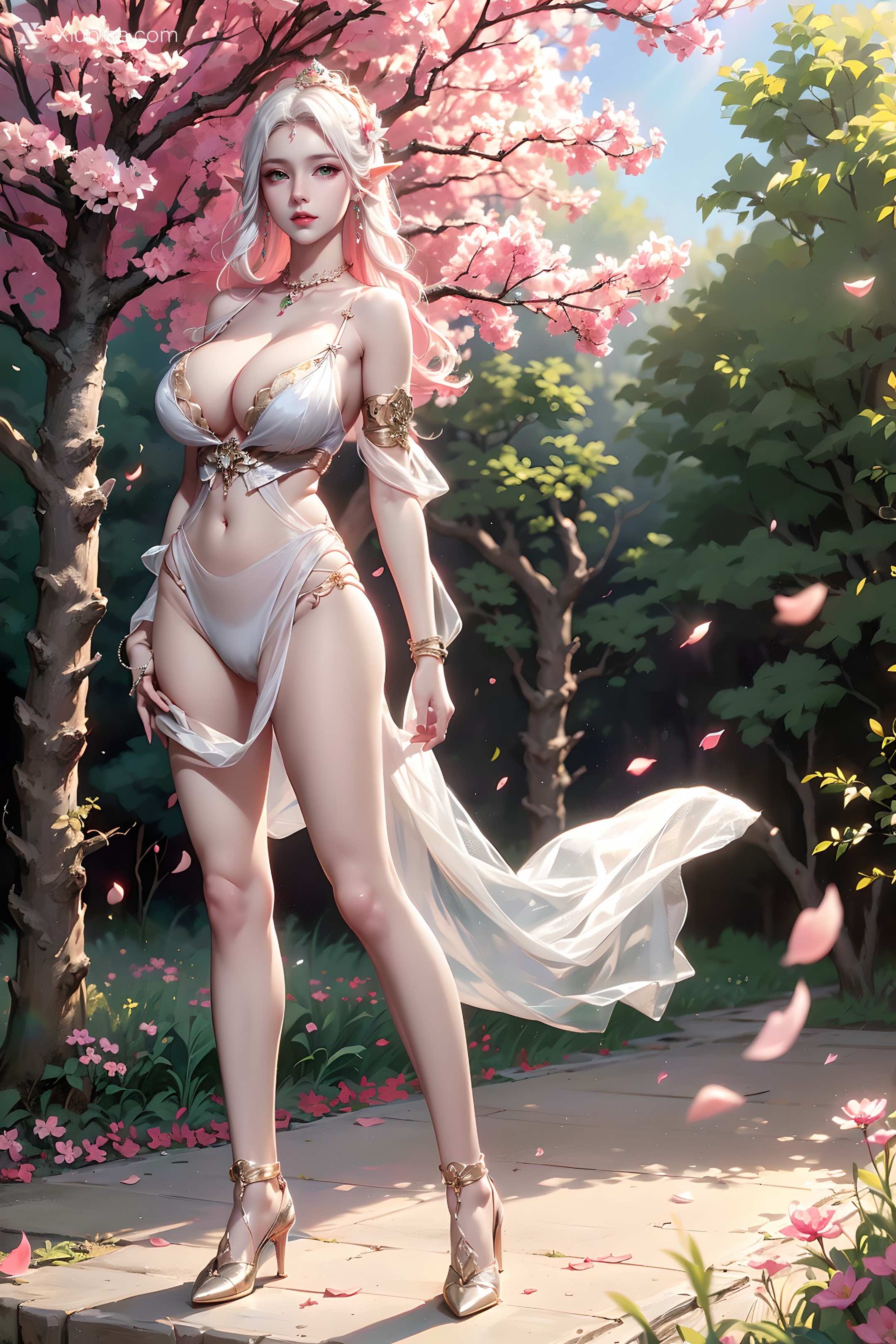 AI Girl Xiunice.com 斗罗大陆 波塞西 野外写真 18