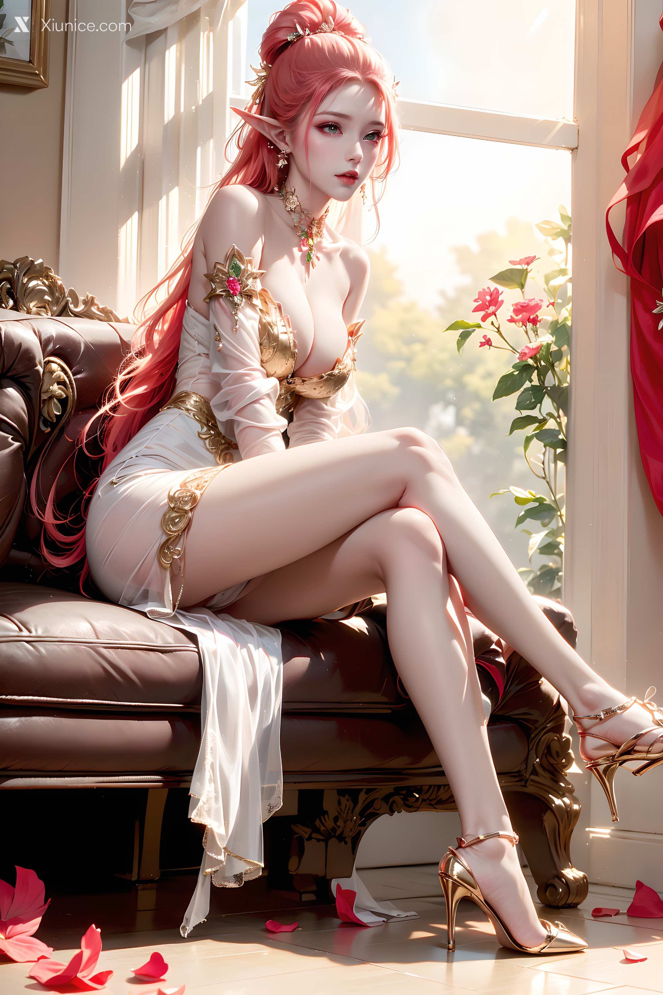AI Girl Xiunice.com 斗罗大陆 波塞西 野外写真 2