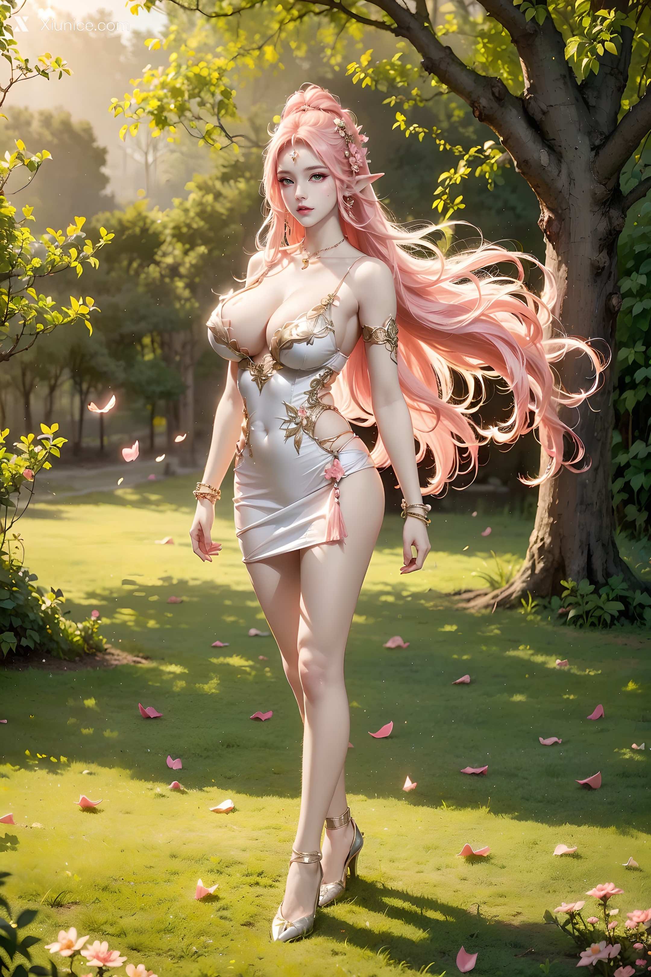 AI Girl Xiunice.com 斗罗大陆 波塞西 野外写真 23