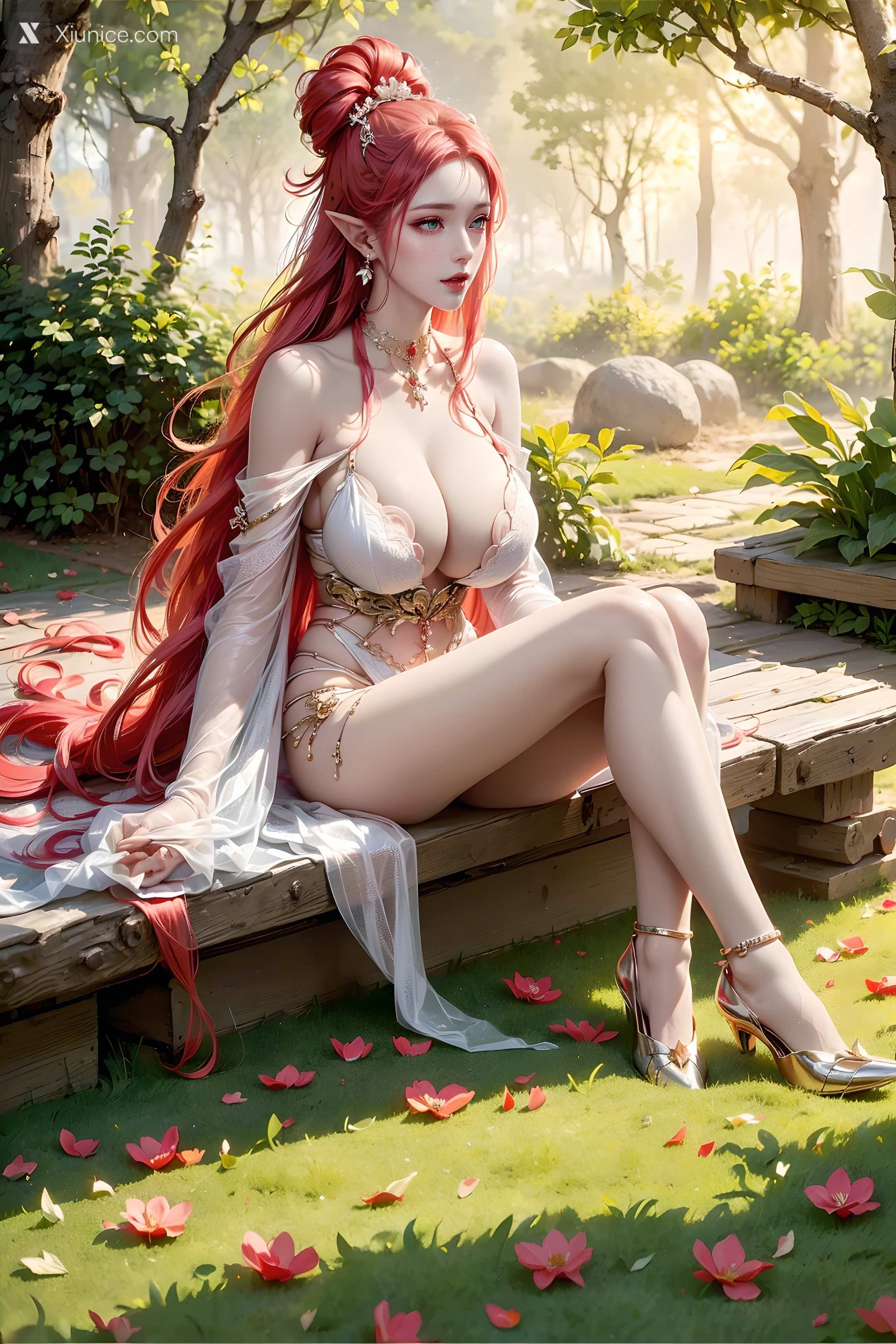 AI Girl Xiunice.com 斗罗大陆 波塞西 野外写真 32