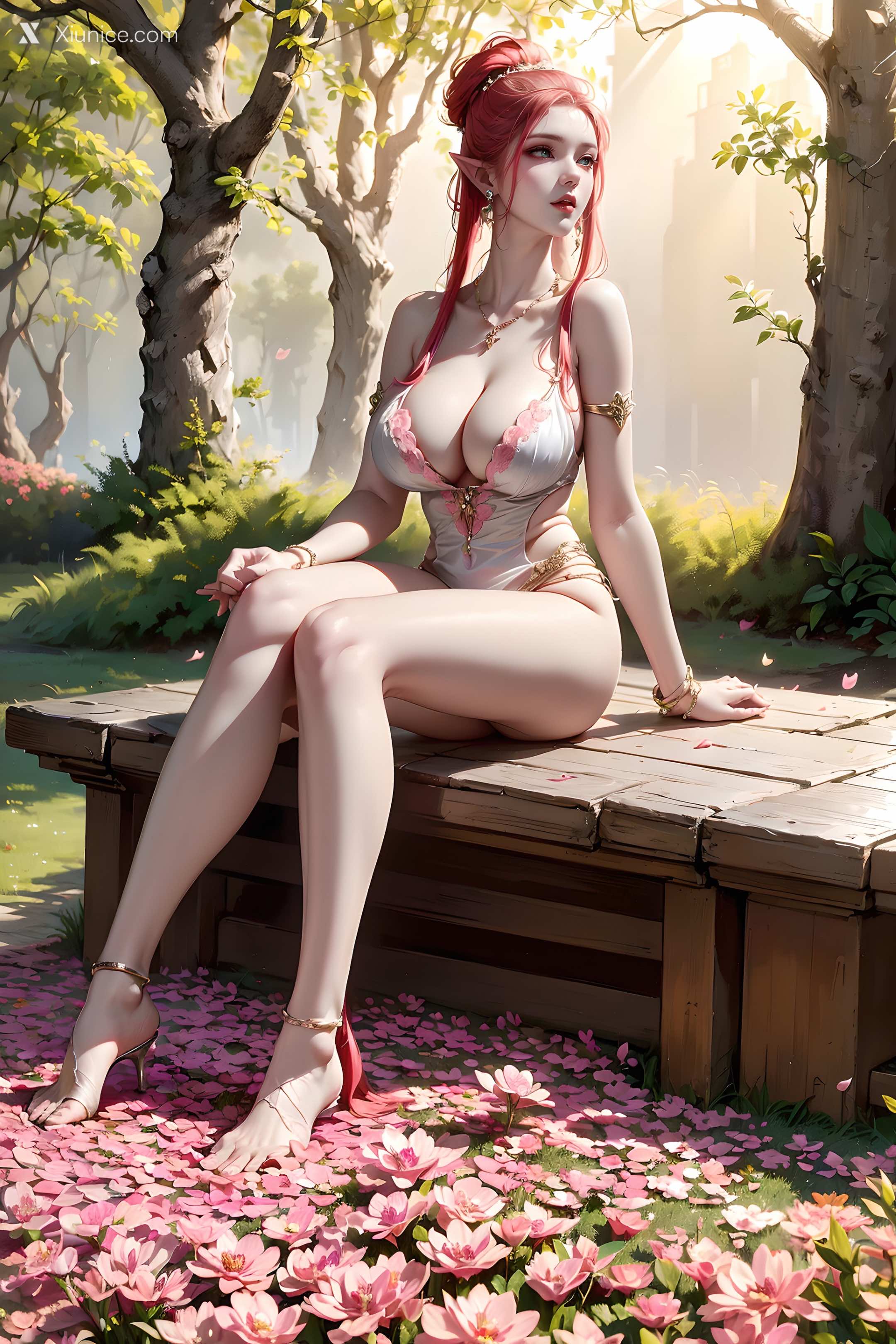 AI Girl Xiunice.com 斗罗大陆 波塞西 野外写真 33