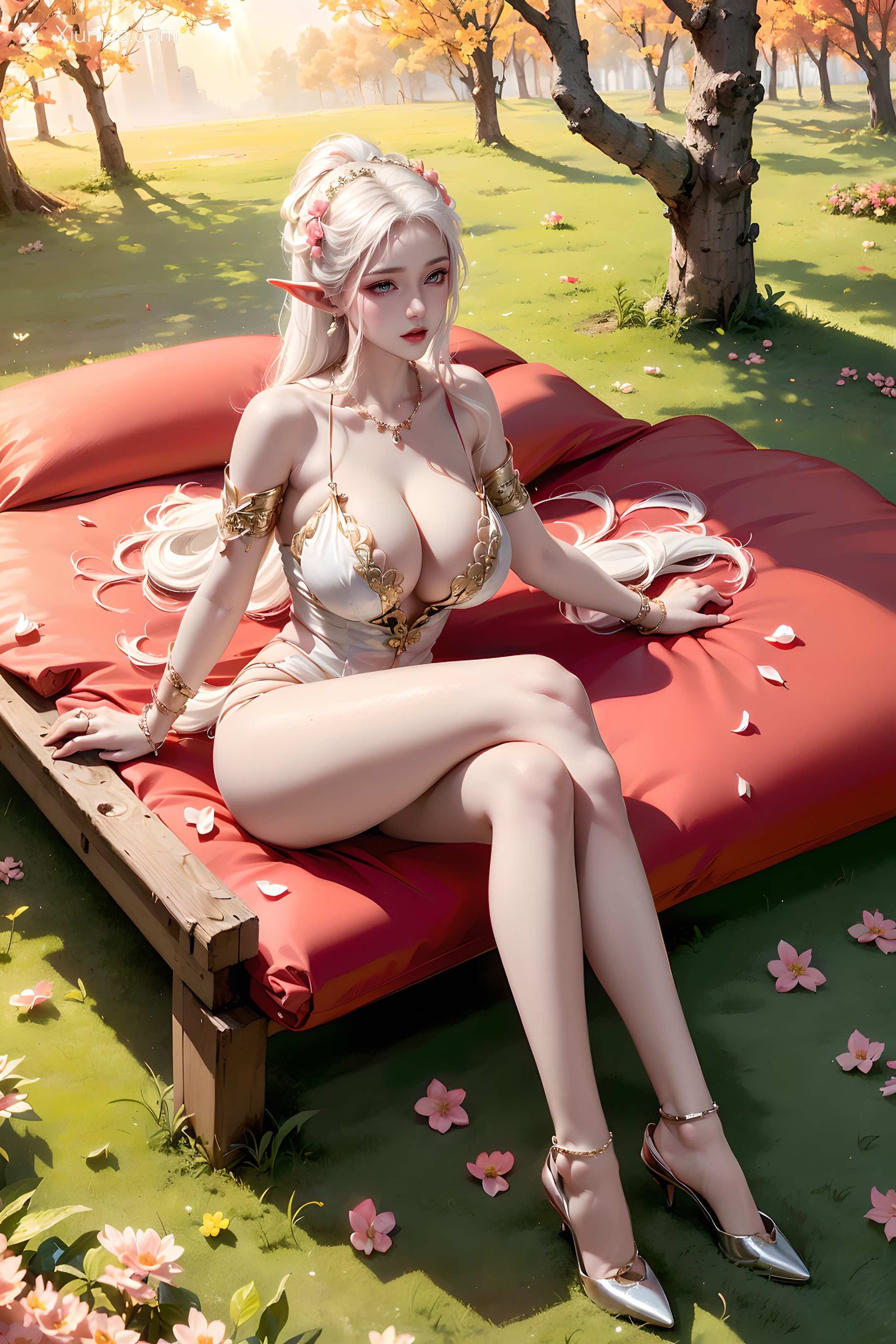AI Girl Xiunice.com 斗罗大陆 波塞西 野外写真 34