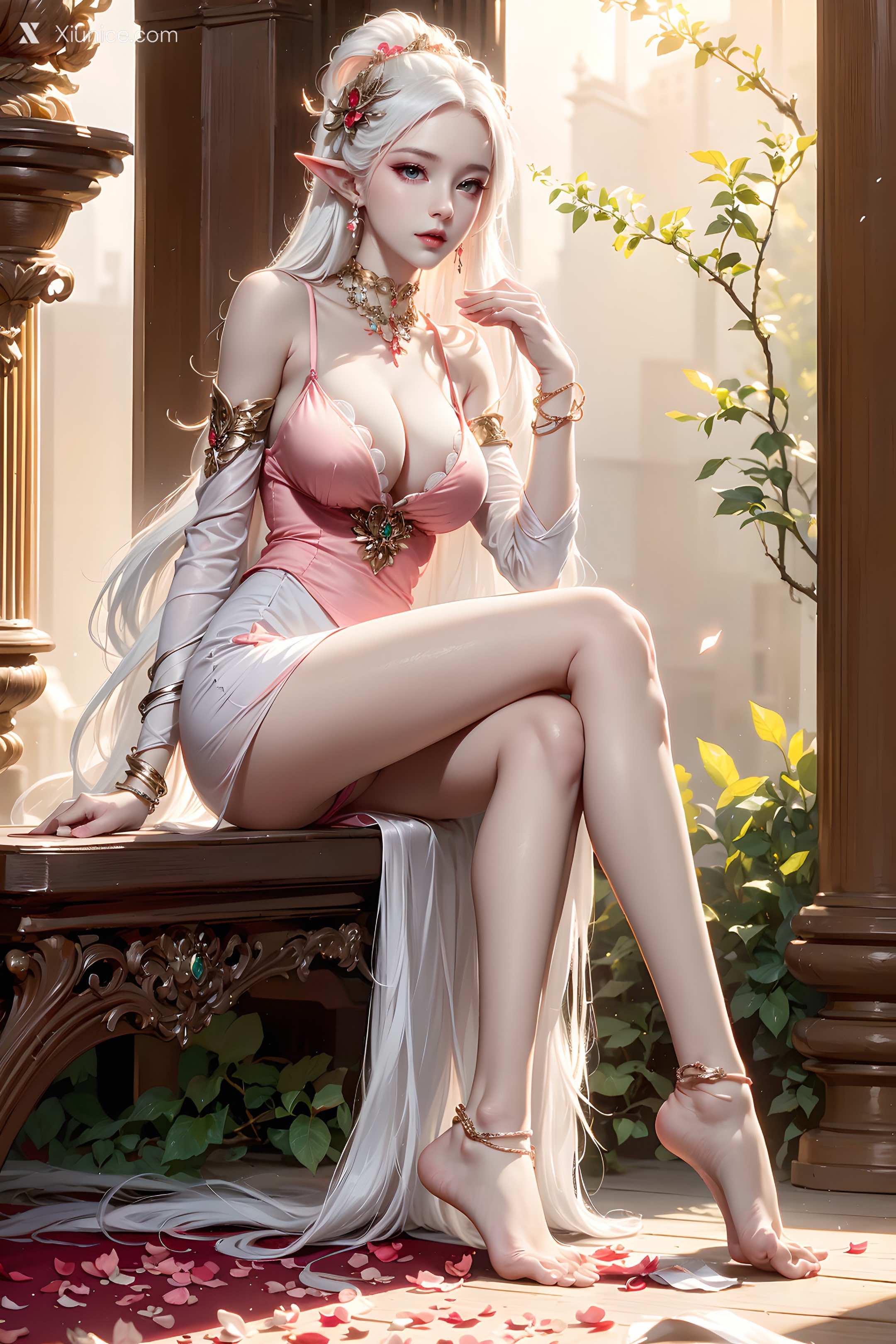 AI Girl Xiunice.com 斗罗大陆 波塞西 野外写真 4