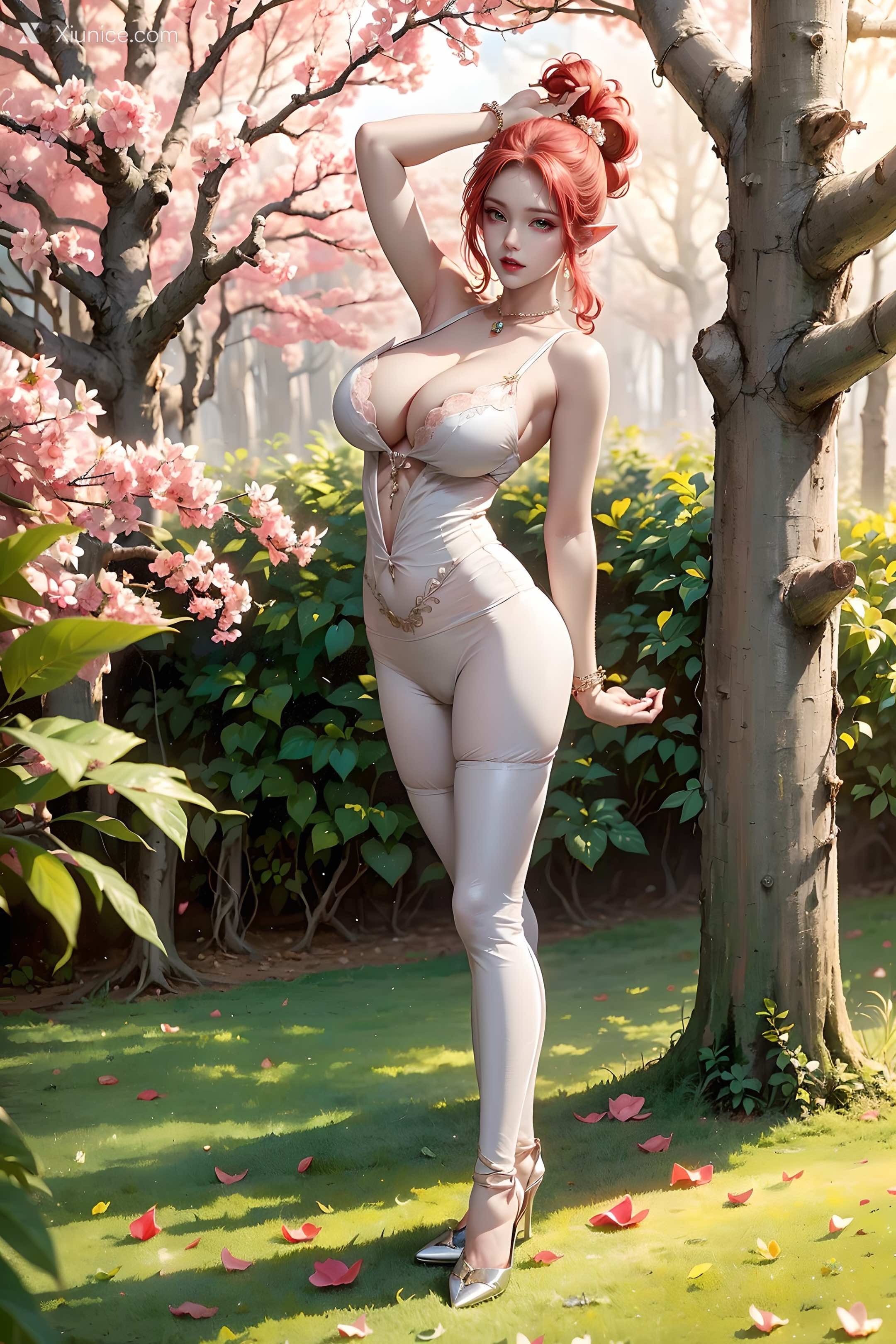 AI Girl Xiunice.com 斗罗大陆 波塞西 野外写真 46