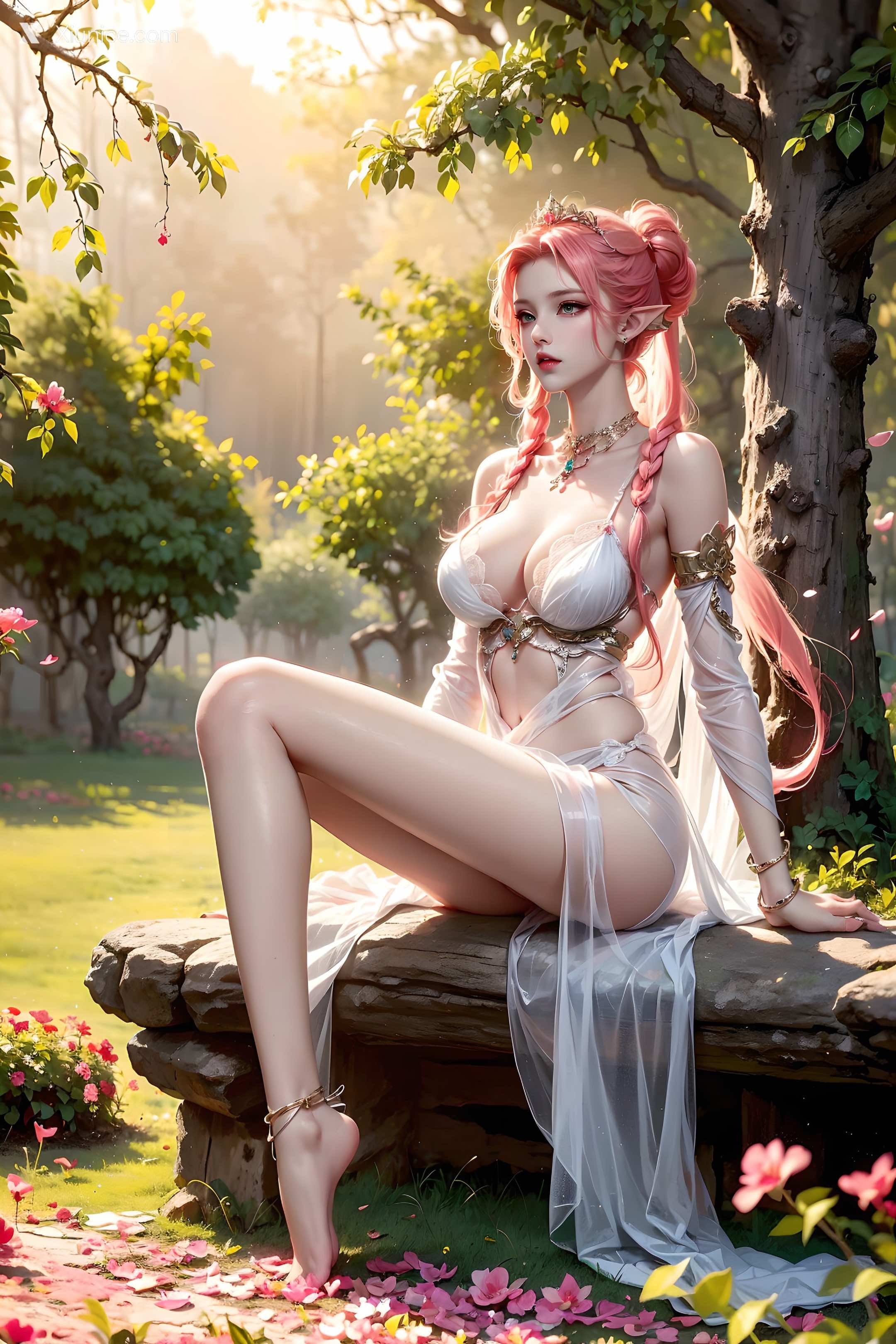 AI Girl Xiunice.com 斗罗大陆 波塞西 野外写真 6