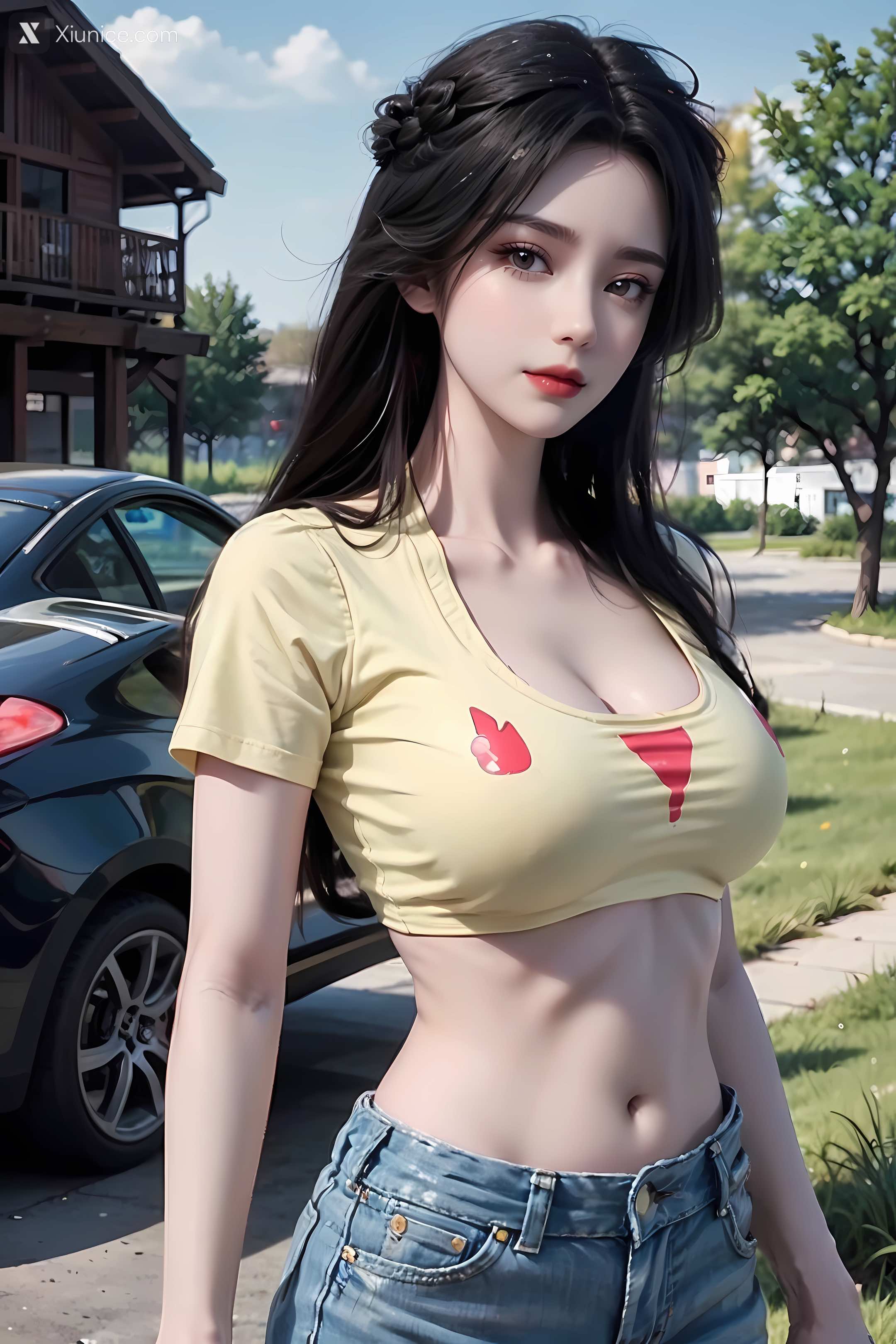 AI Girl Xiunice.com 星辰变 姜立 猫耳泳装 4 2