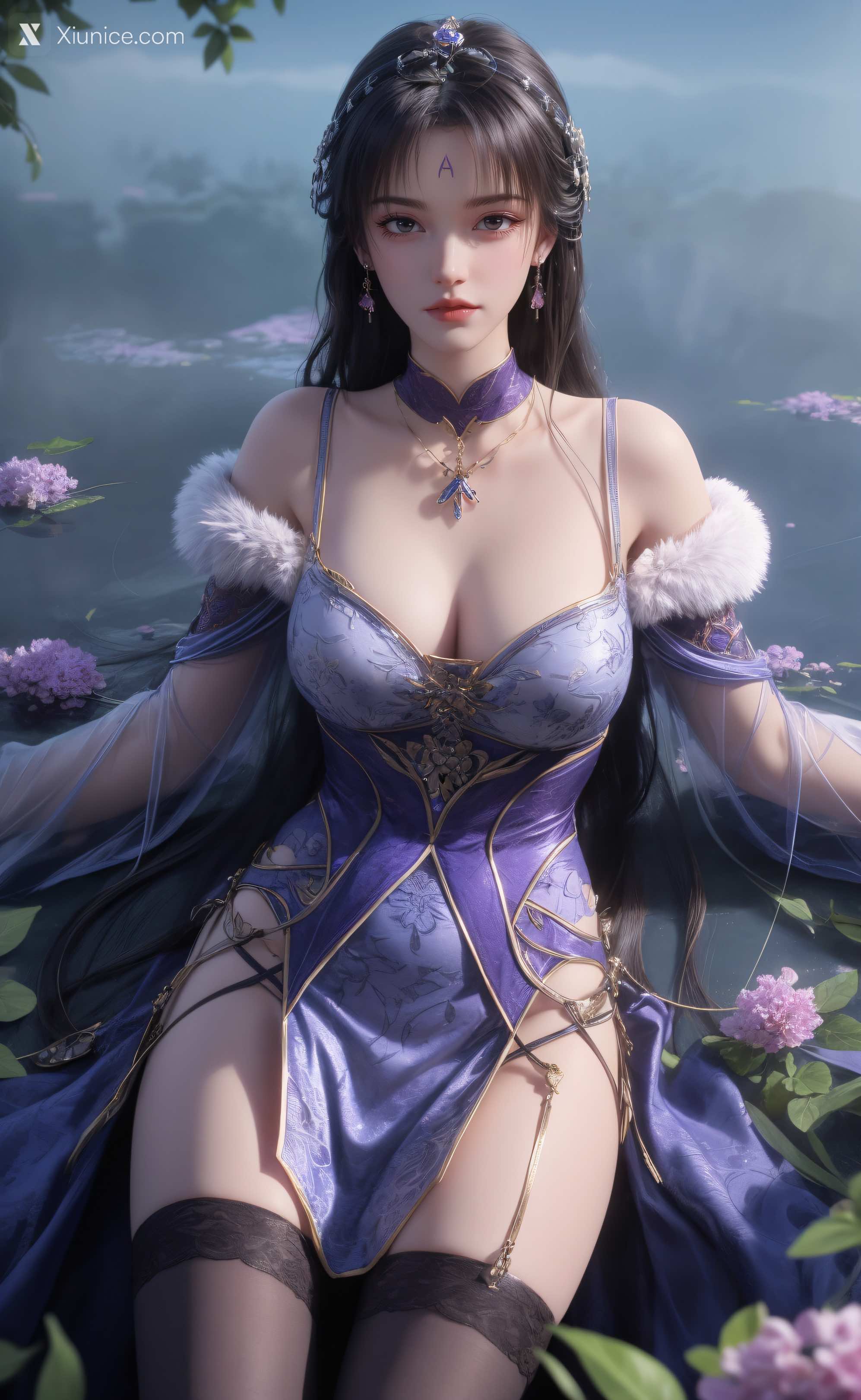 AI Girl Xiunice.com 暗河传 慕雪薇 慕雨墨 慕雨墨 户外写真 11