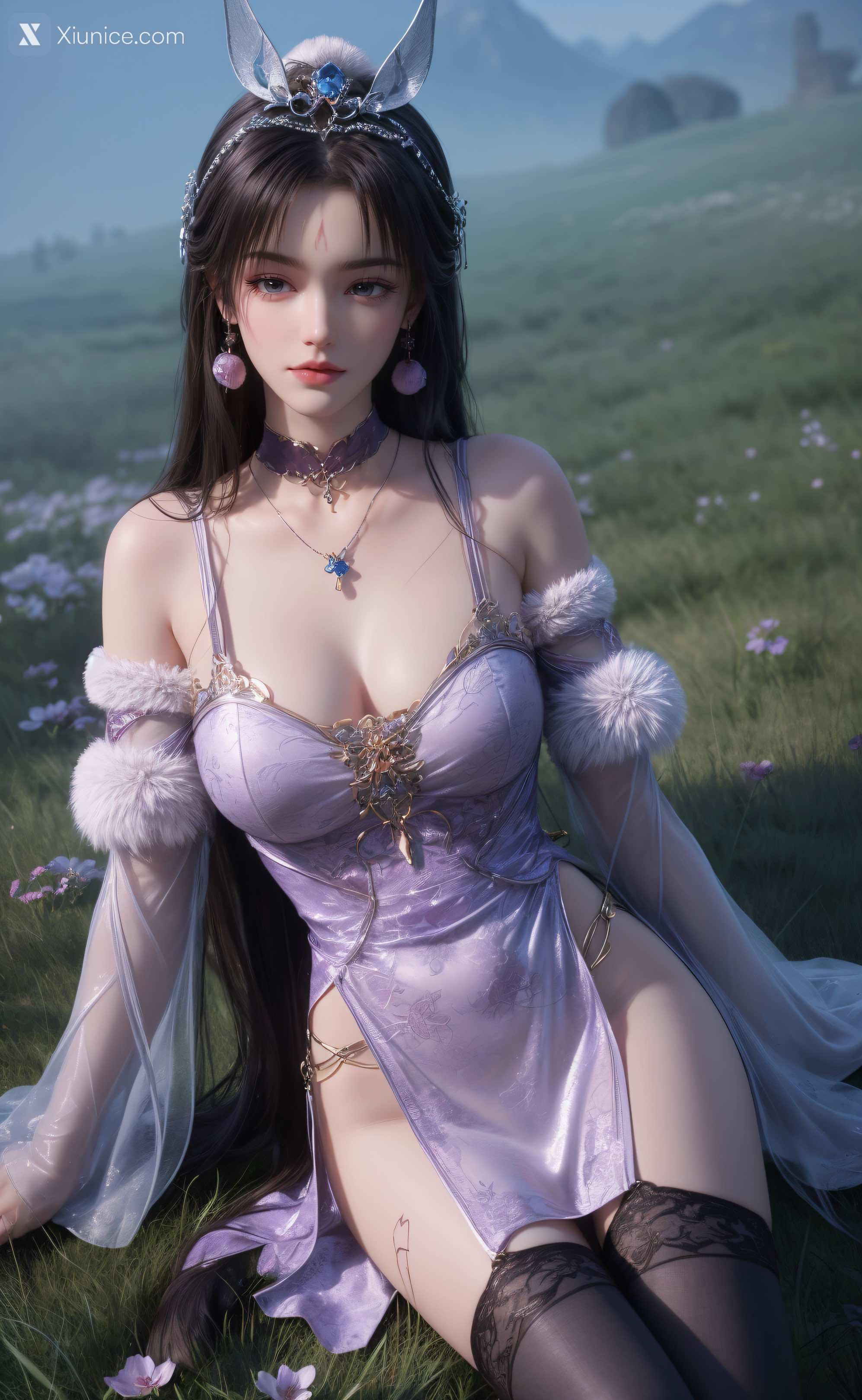 AI Girl Xiunice.com 暗河传 慕雪薇 慕雨墨 慕雨墨 户外写真 12