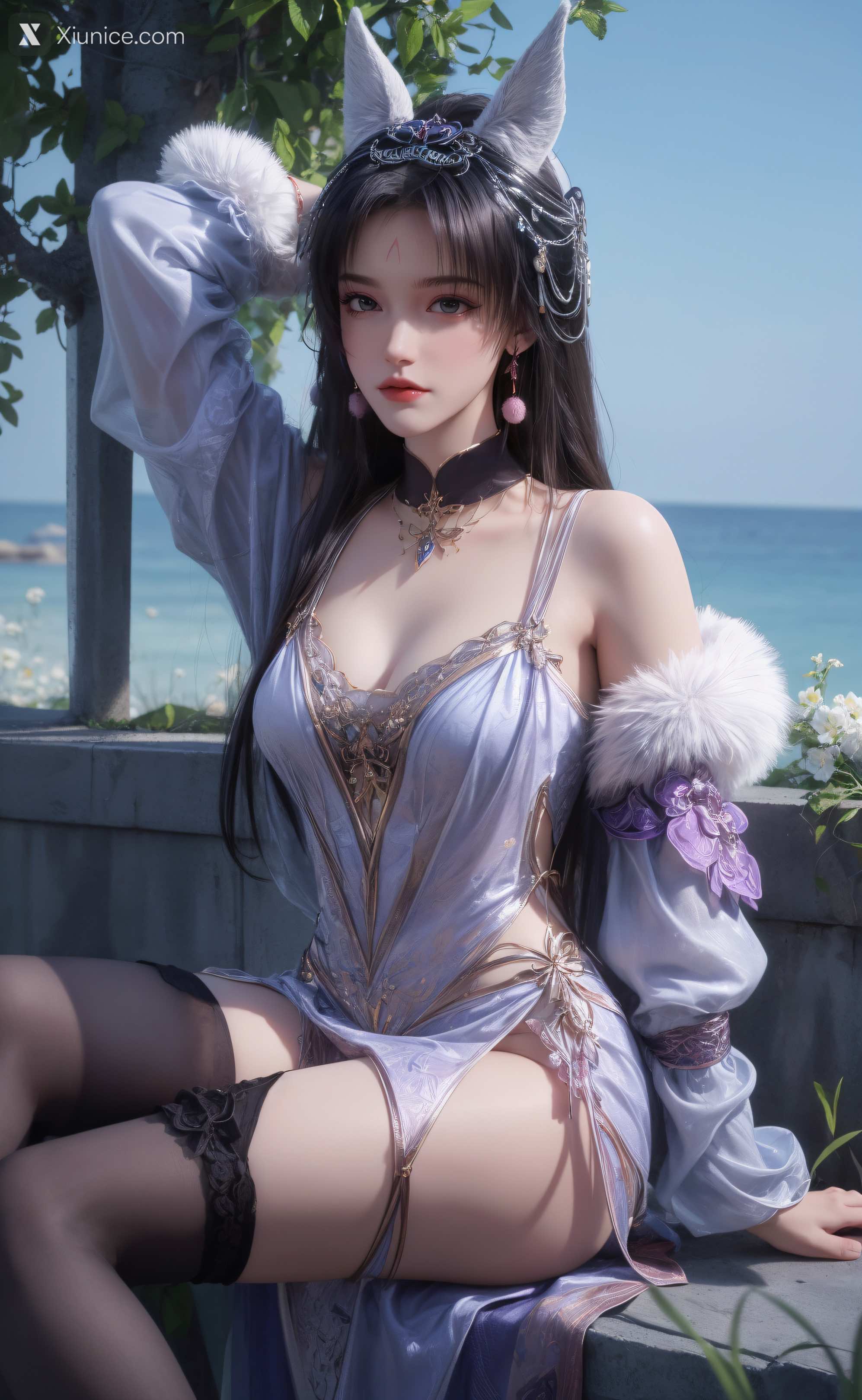 AI Girl Xiunice.com 暗河传 慕雪薇 慕雨墨 慕雨墨 户外写真 18