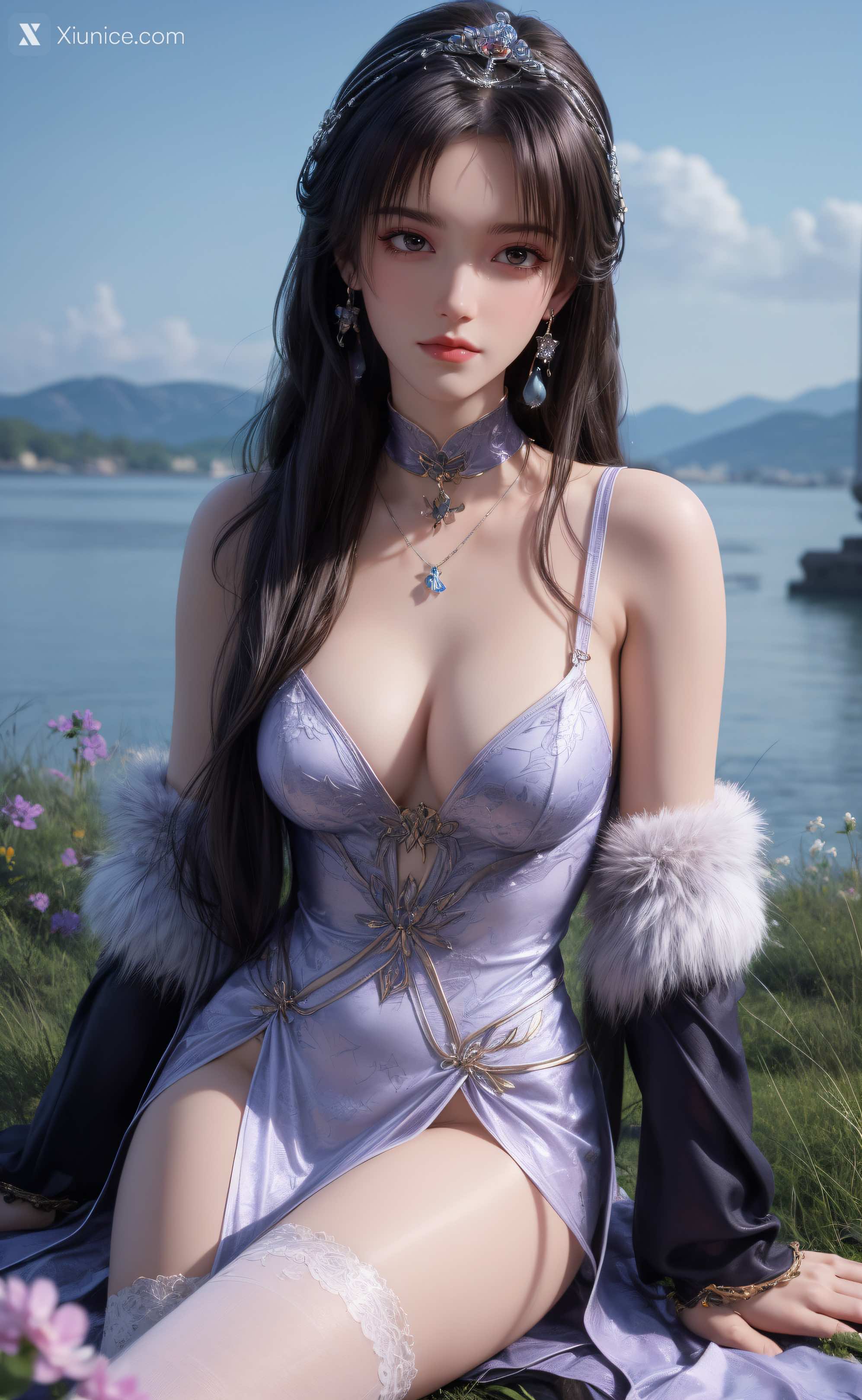 AI Girl Xiunice.com 暗河传 慕雪薇 慕雨墨 慕雨墨 户外写真 20