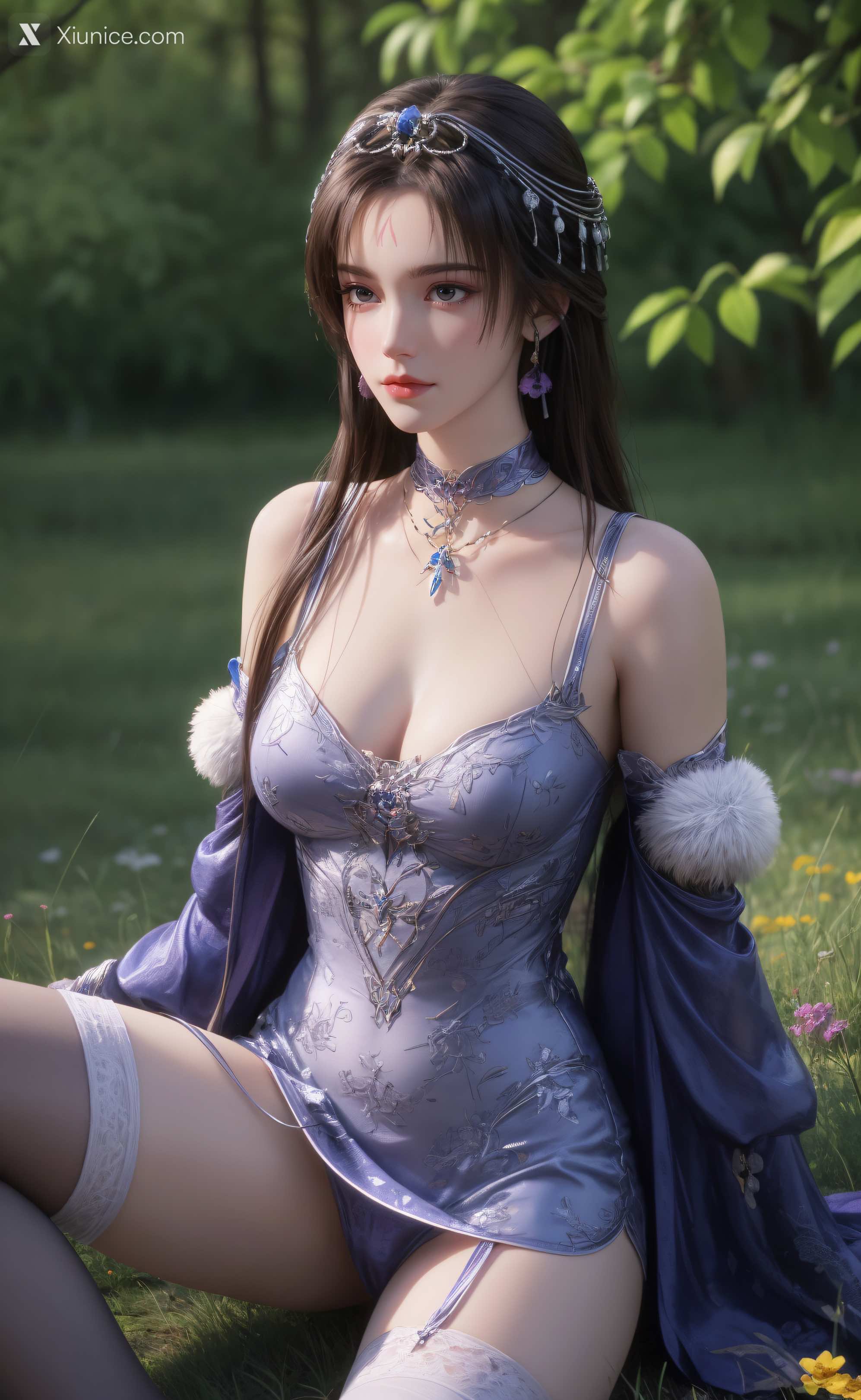 AI Girl Xiunice.com 暗河传 慕雪薇 慕雨墨 慕雨墨 户外写真 21