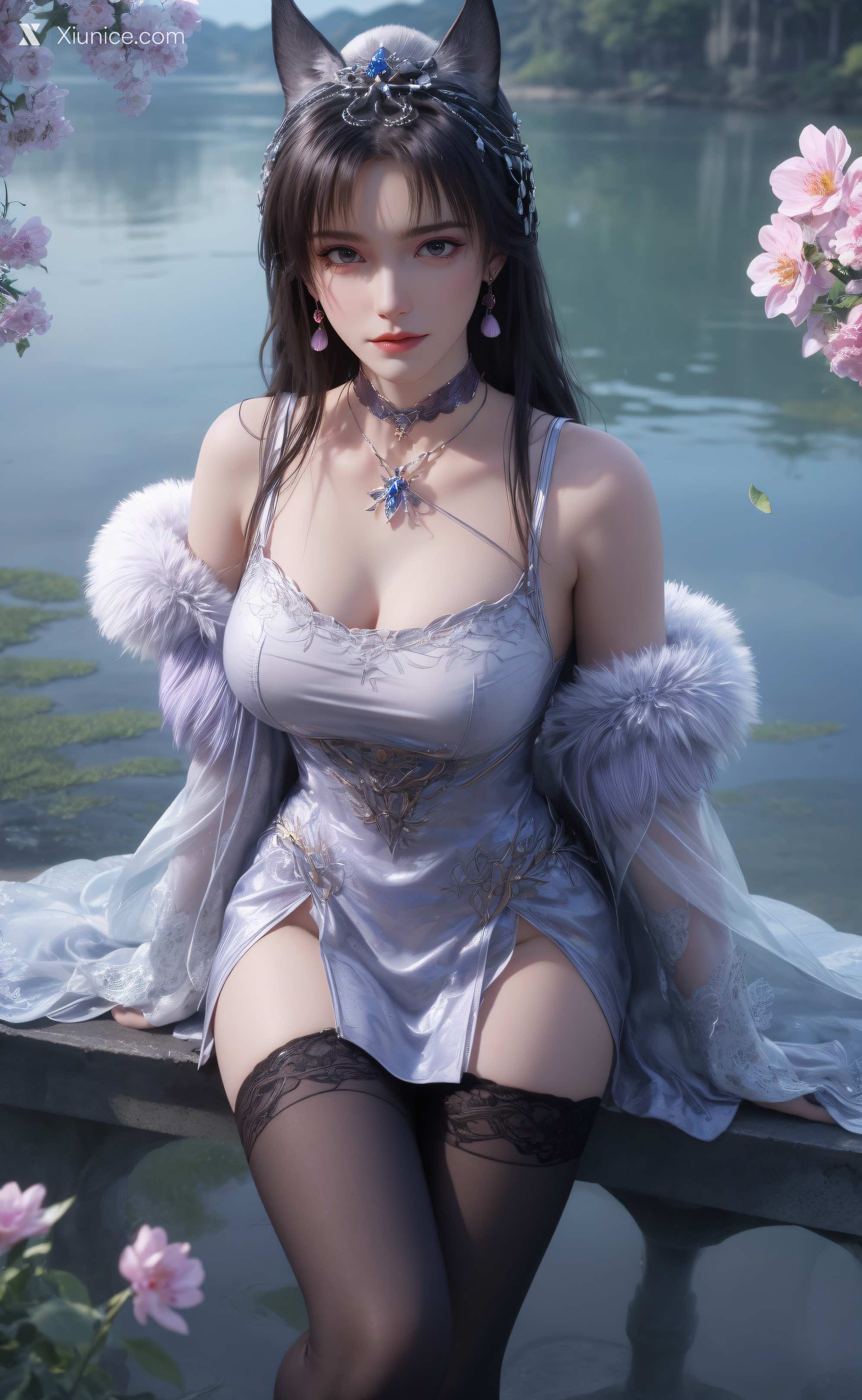 AI Girl Xiunice.com 暗河传 慕雪薇 慕雨墨 慕雨墨 户外写真 23