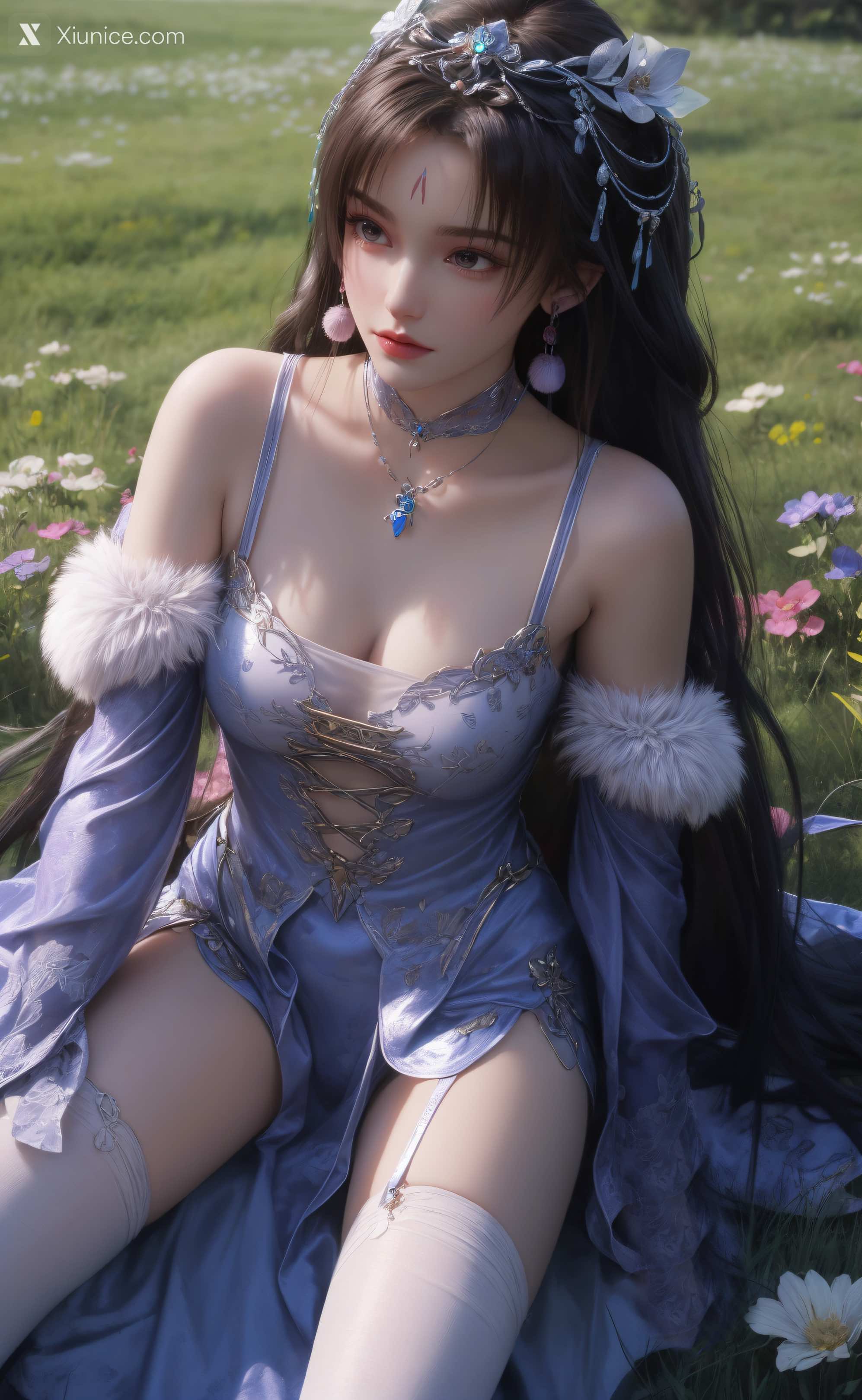 AI Girl Xiunice.com 暗河传 慕雪薇 慕雨墨 慕雨墨 户外写真 24