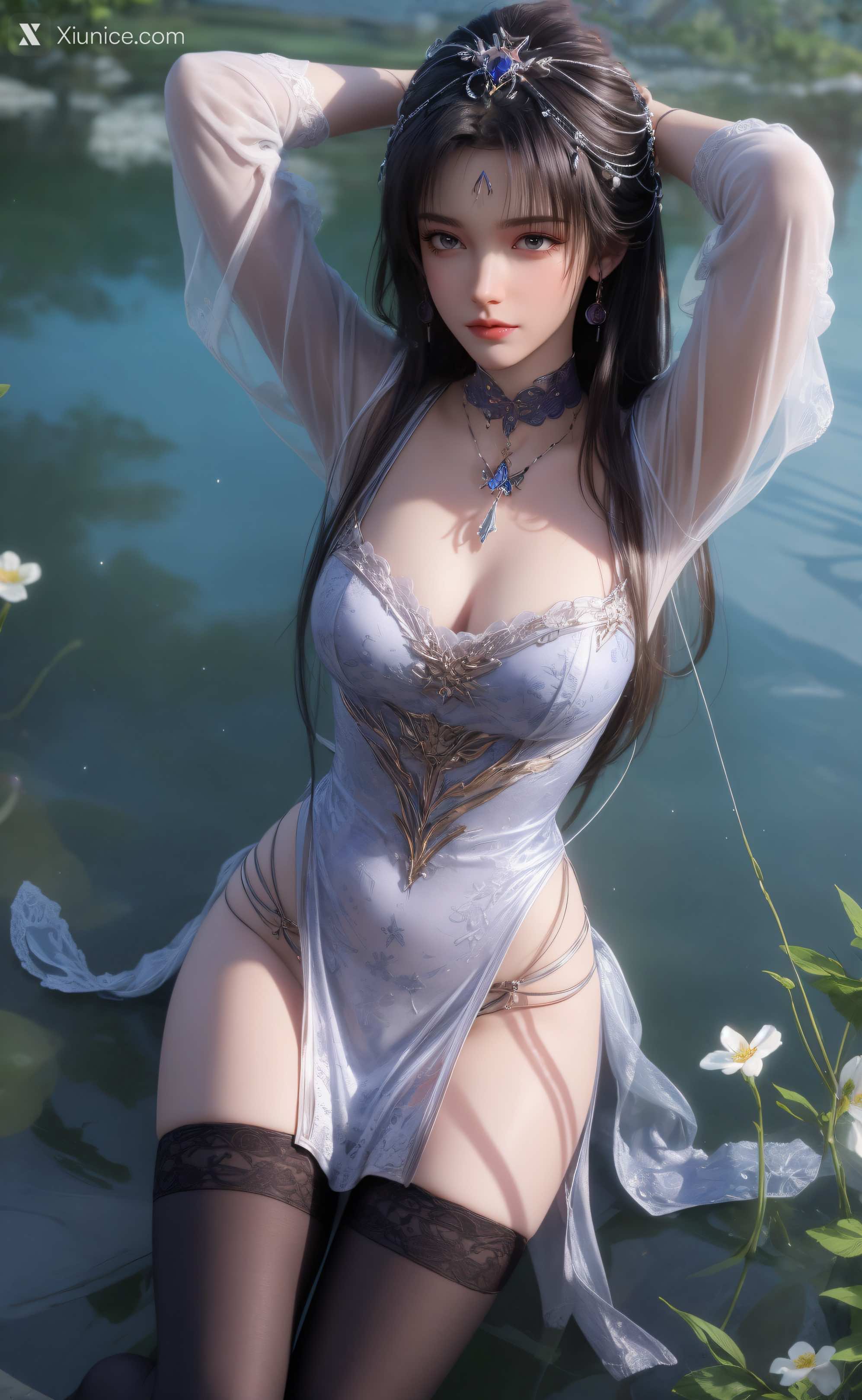 AI Girl Xiunice.com 暗河传 慕雪薇 慕雨墨 慕雨墨 户外写真 26