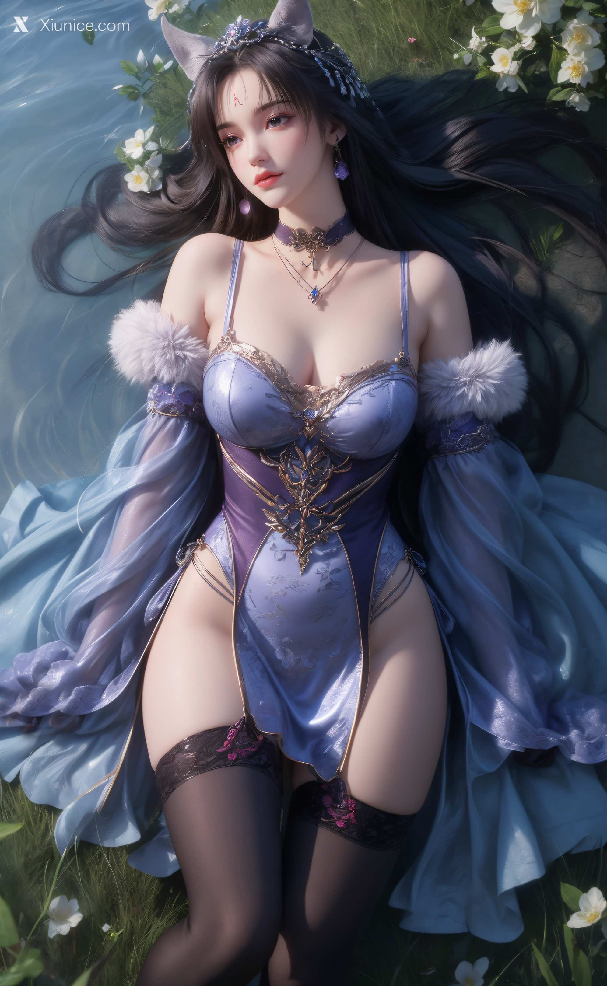 AI Girl Xiunice.com 暗河传 慕雪薇 慕雨墨 慕雨墨 户外写真 3