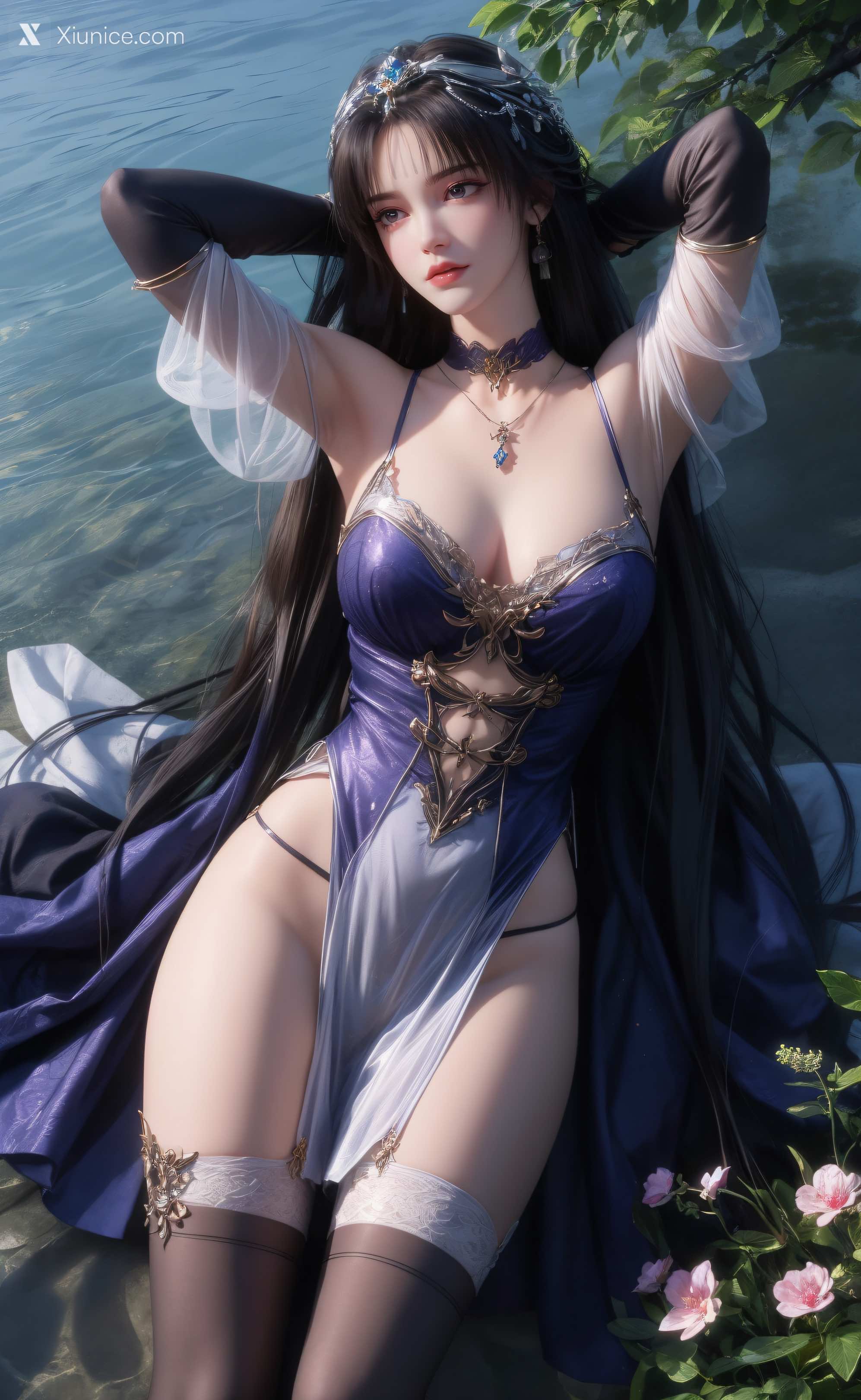 AI Girl Xiunice.com 暗河传 慕雪薇 慕雨墨 慕雨墨 户外写真 30