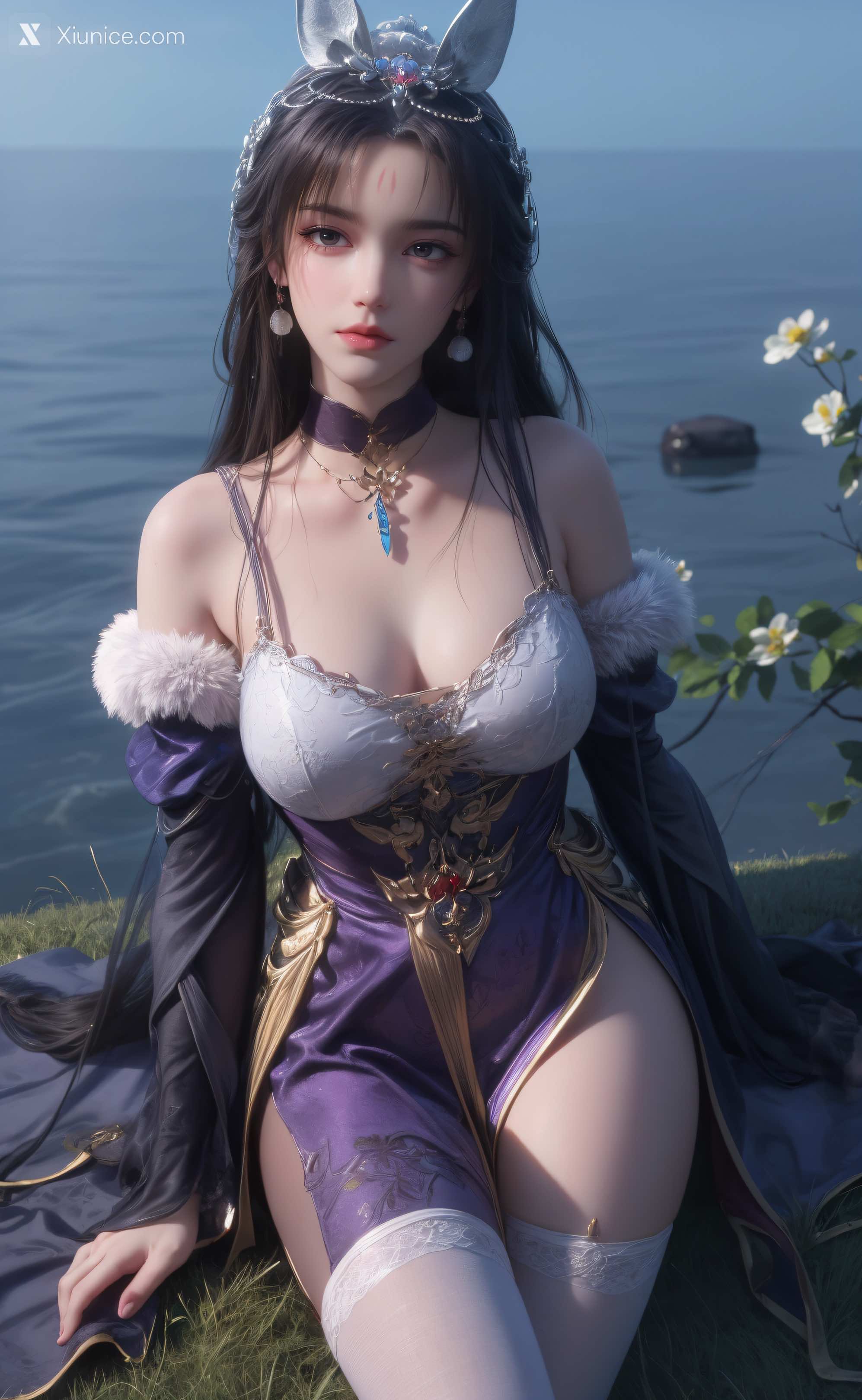 AI Girl Xiunice.com 暗河传 慕雪薇 慕雨墨 慕雨墨 户外写真 4