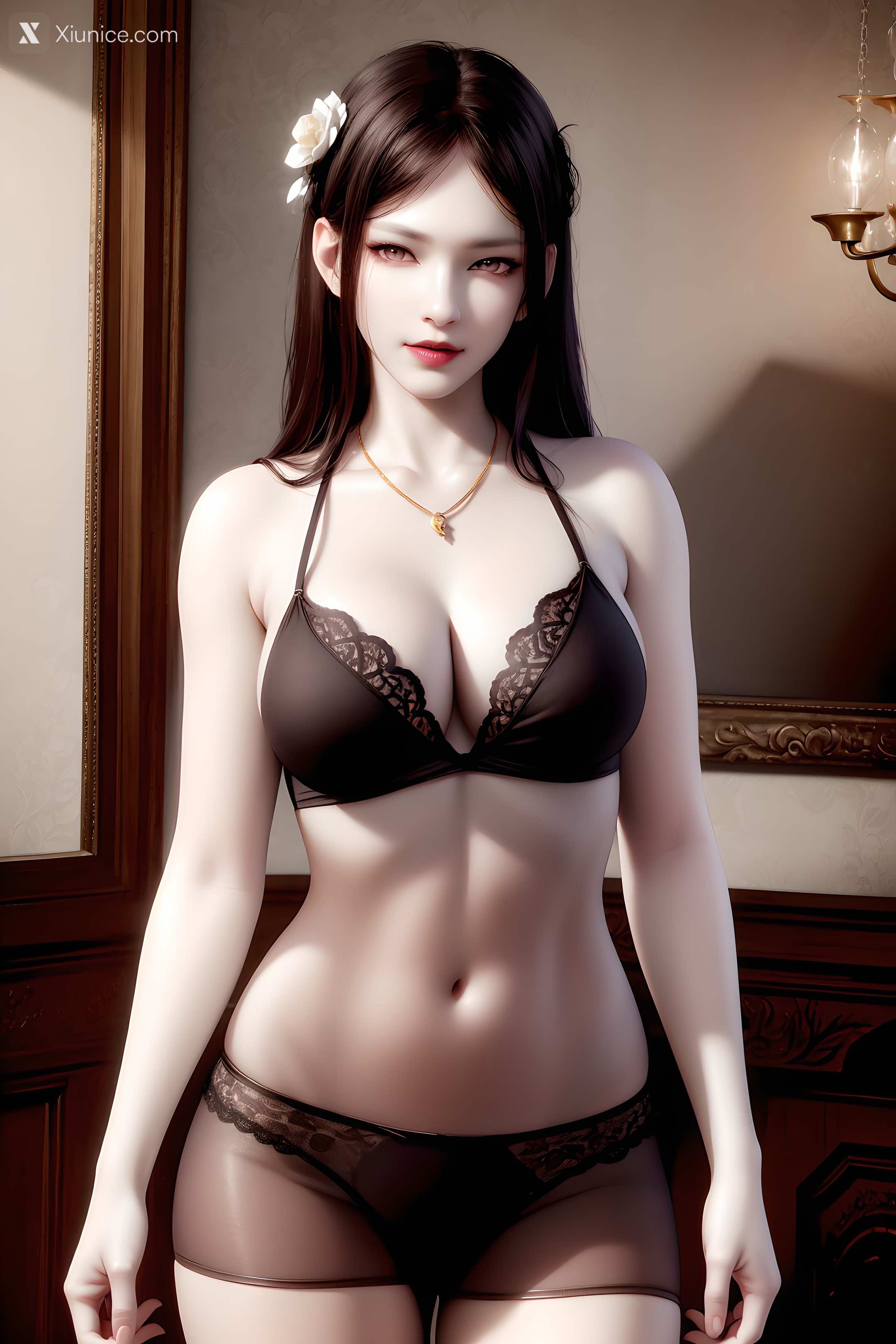 AI Girl Xiunice.com 暗河传 慕雪薇 慕雨墨 慕雨墨 黑丝 15