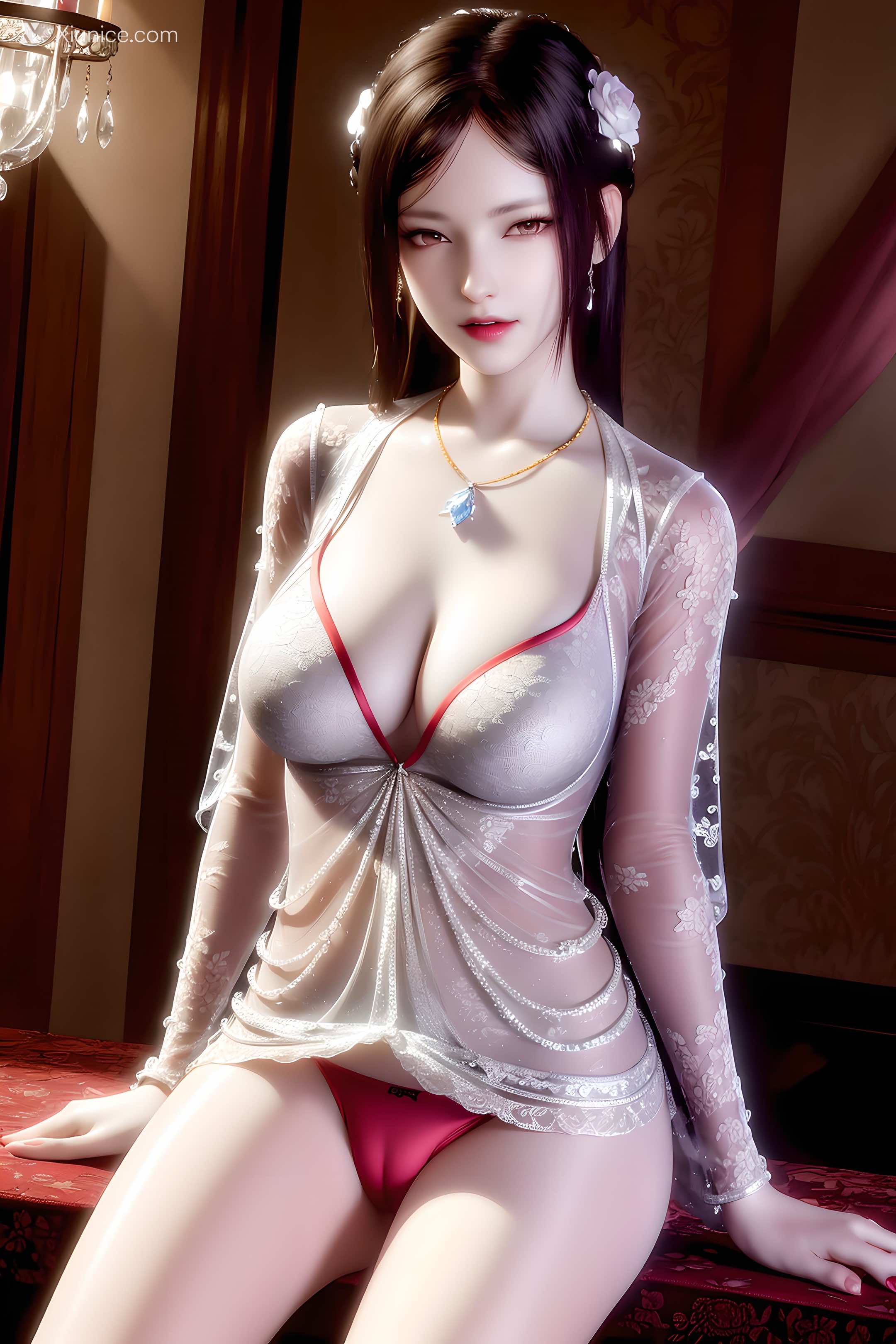 AI Girl Xiunice.com 暗河传 慕雪薇 慕雨墨 慕雨墨 黑丝 47