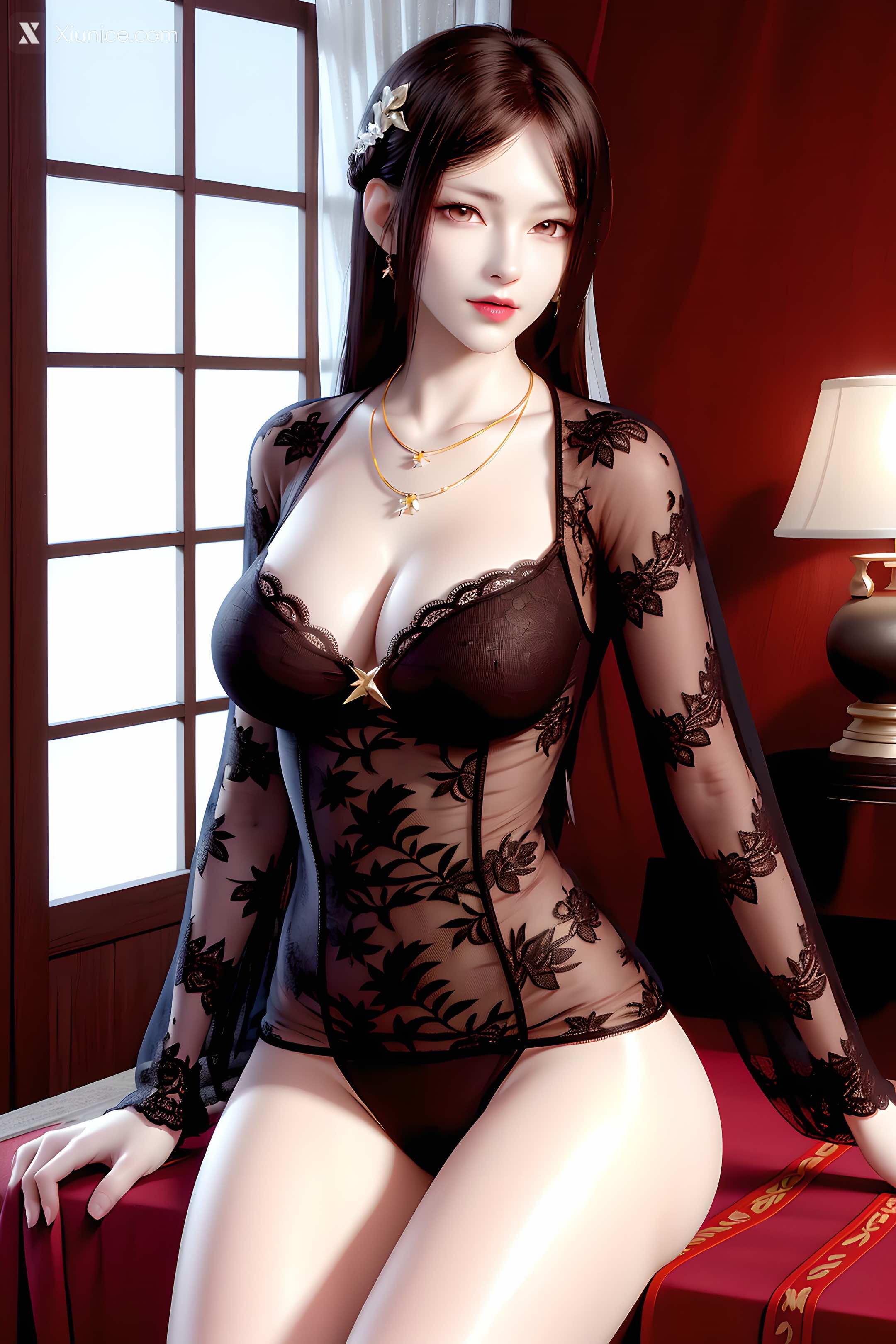 AI Girl Xiunice.com 暗河传 慕雪薇 慕雨墨 慕雨墨 黑丝 49