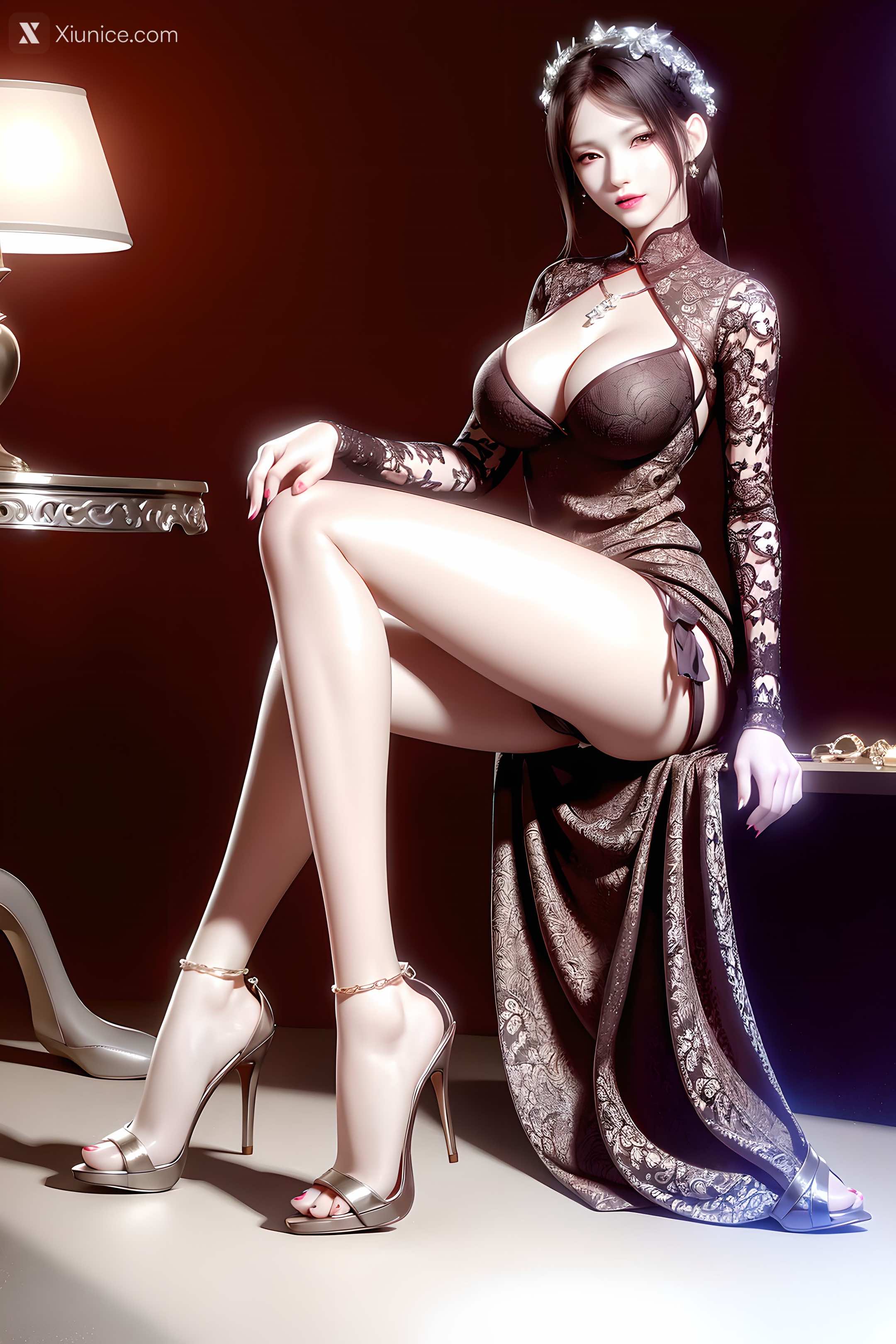 AI Girl Xiunice.com 暗河传 慕雪薇 慕雨墨 慕雨墨 黑丝 86
