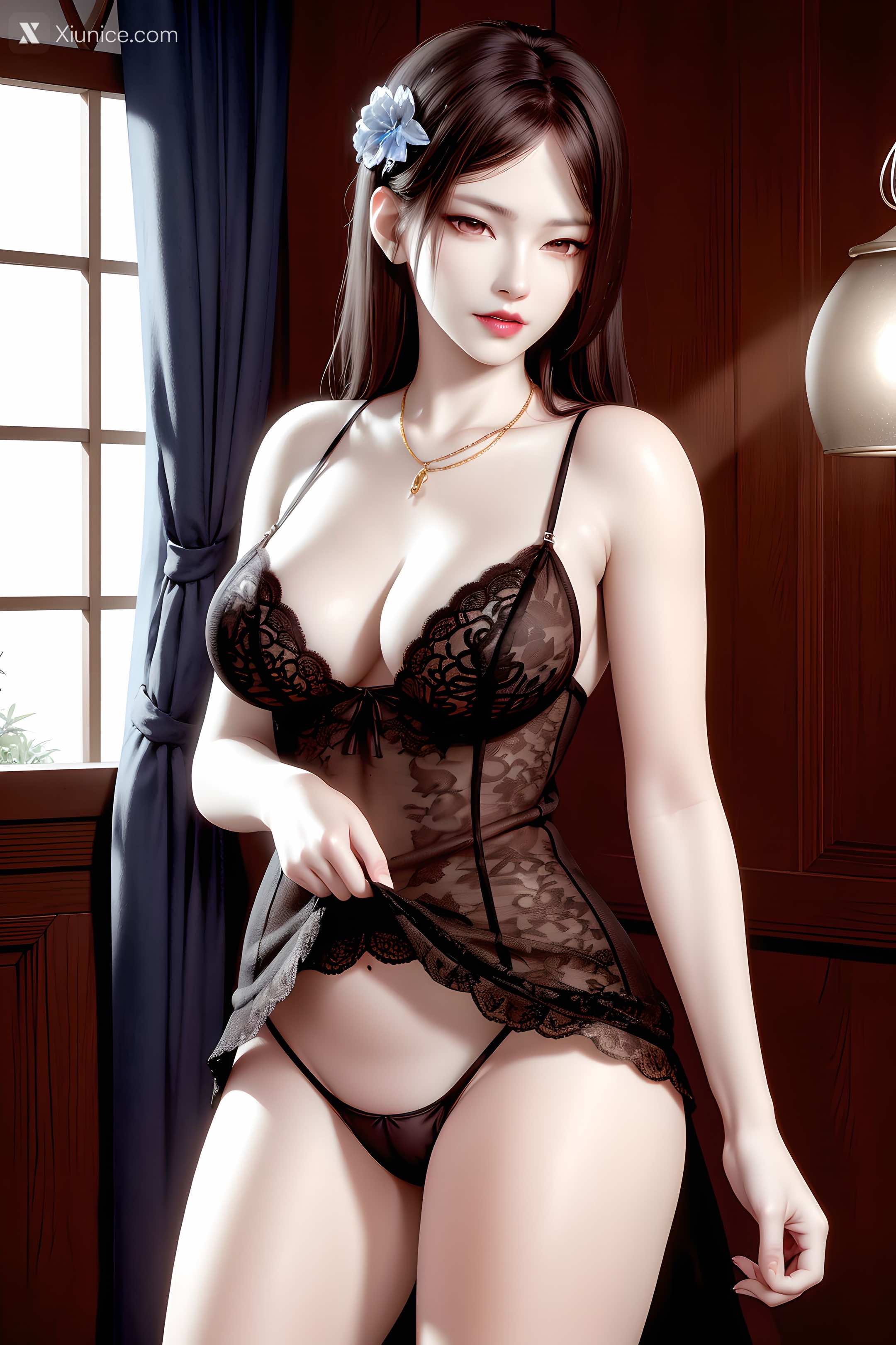 AI Girl Xiunice.com 暗河传 慕雪薇 慕雨墨 慕雨墨 黑丝 9