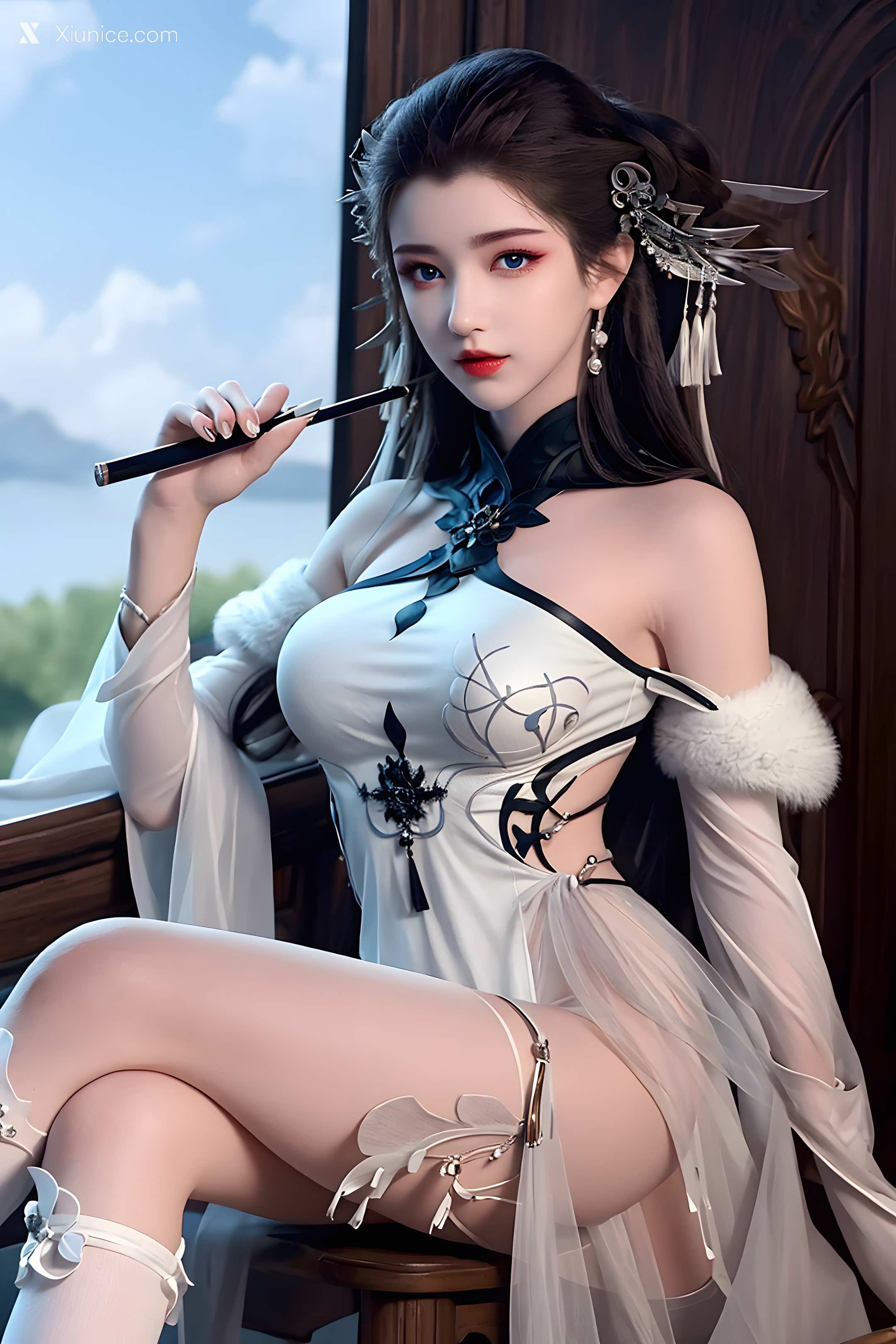 AI Girl Xiunice.com 梦塔 雪迷城 白亦君素 2 1