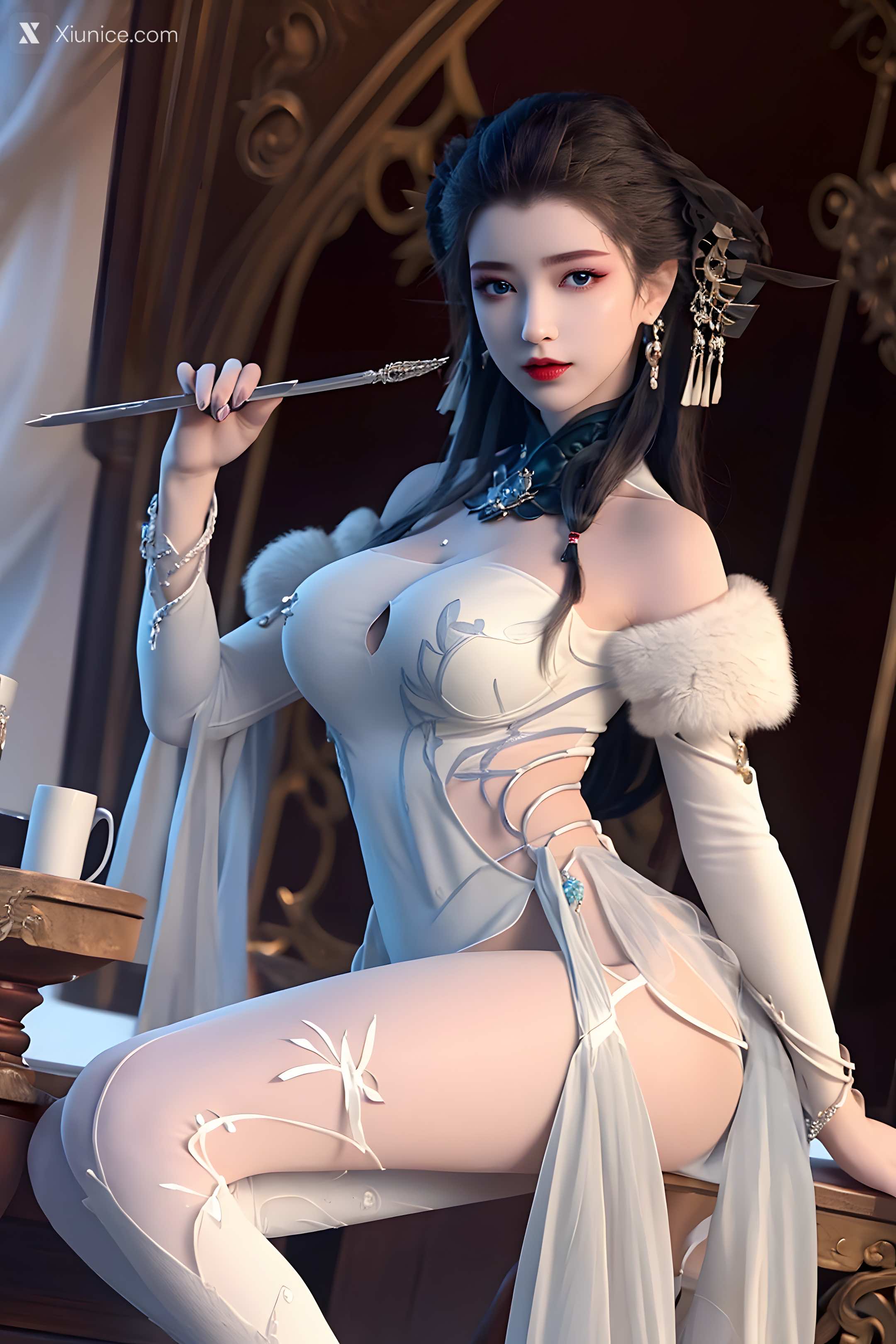 AI Girl Xiunice.com 梦塔 雪迷城 白亦君素 2 2