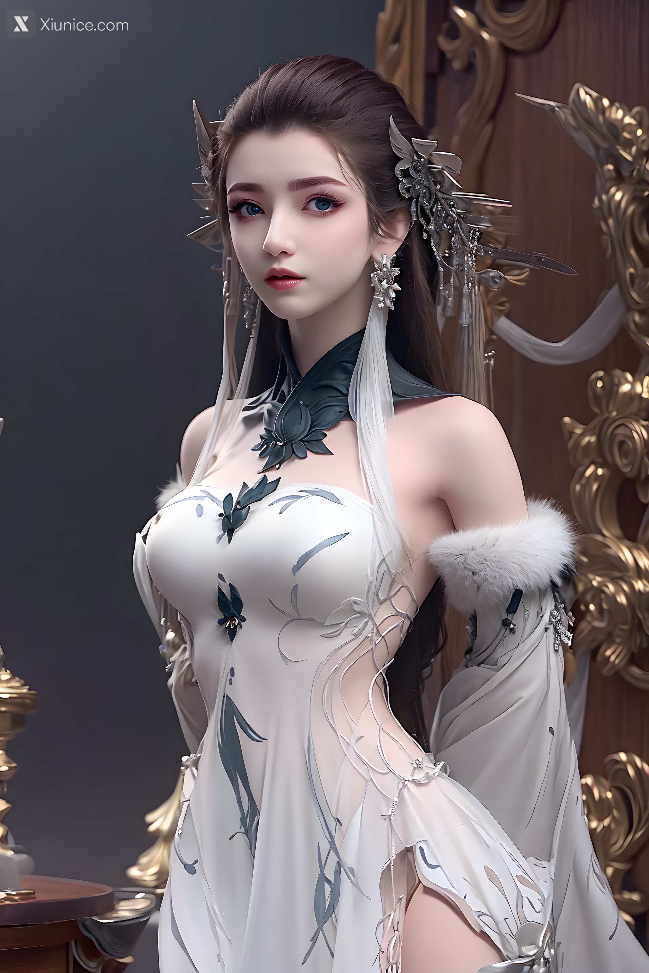 AI Girl Xiunice.com 梦塔 雪迷城 白亦君素 2 3