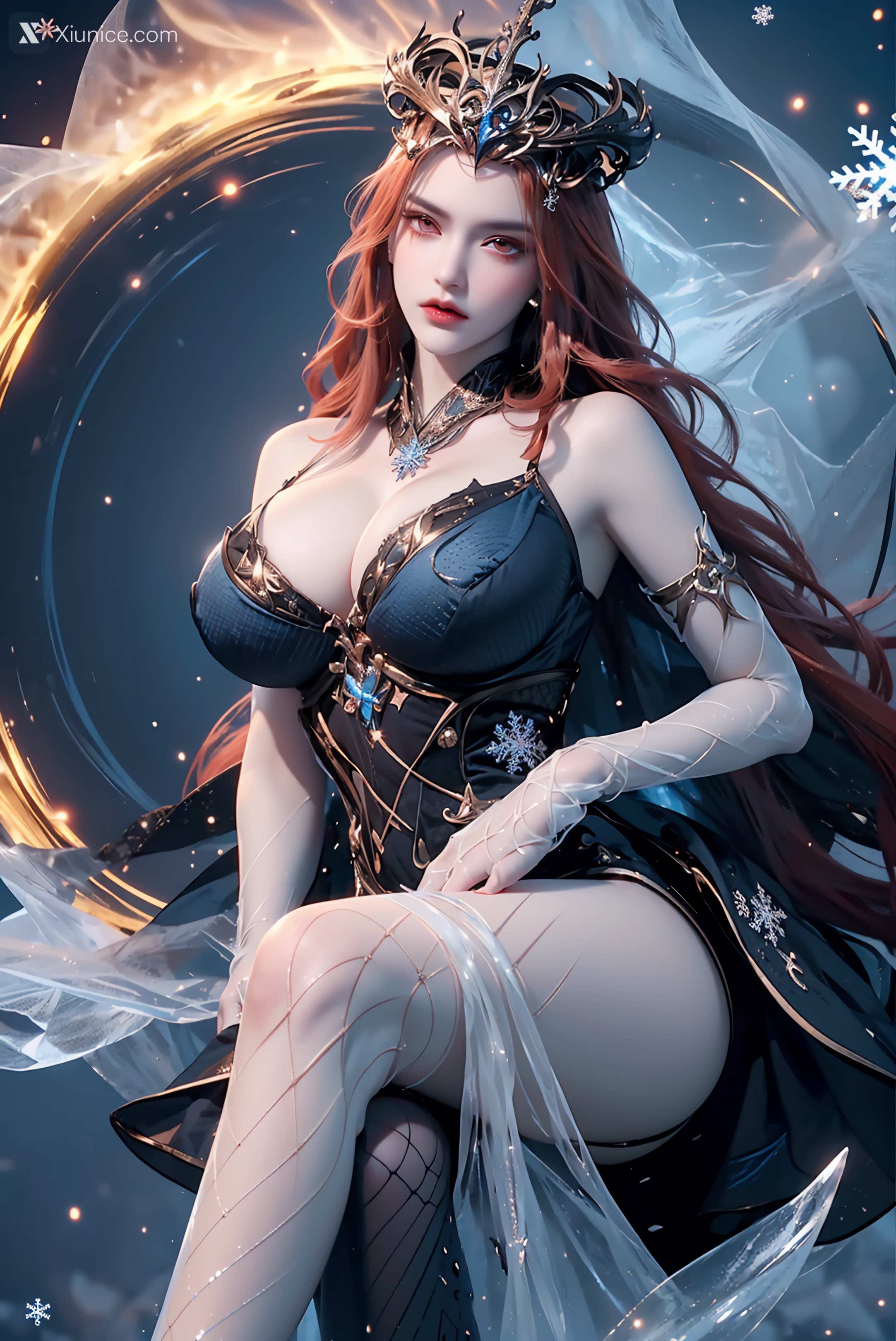 AI Girl Xiunice.com 武庚纪 女魃 冰雪公主 100