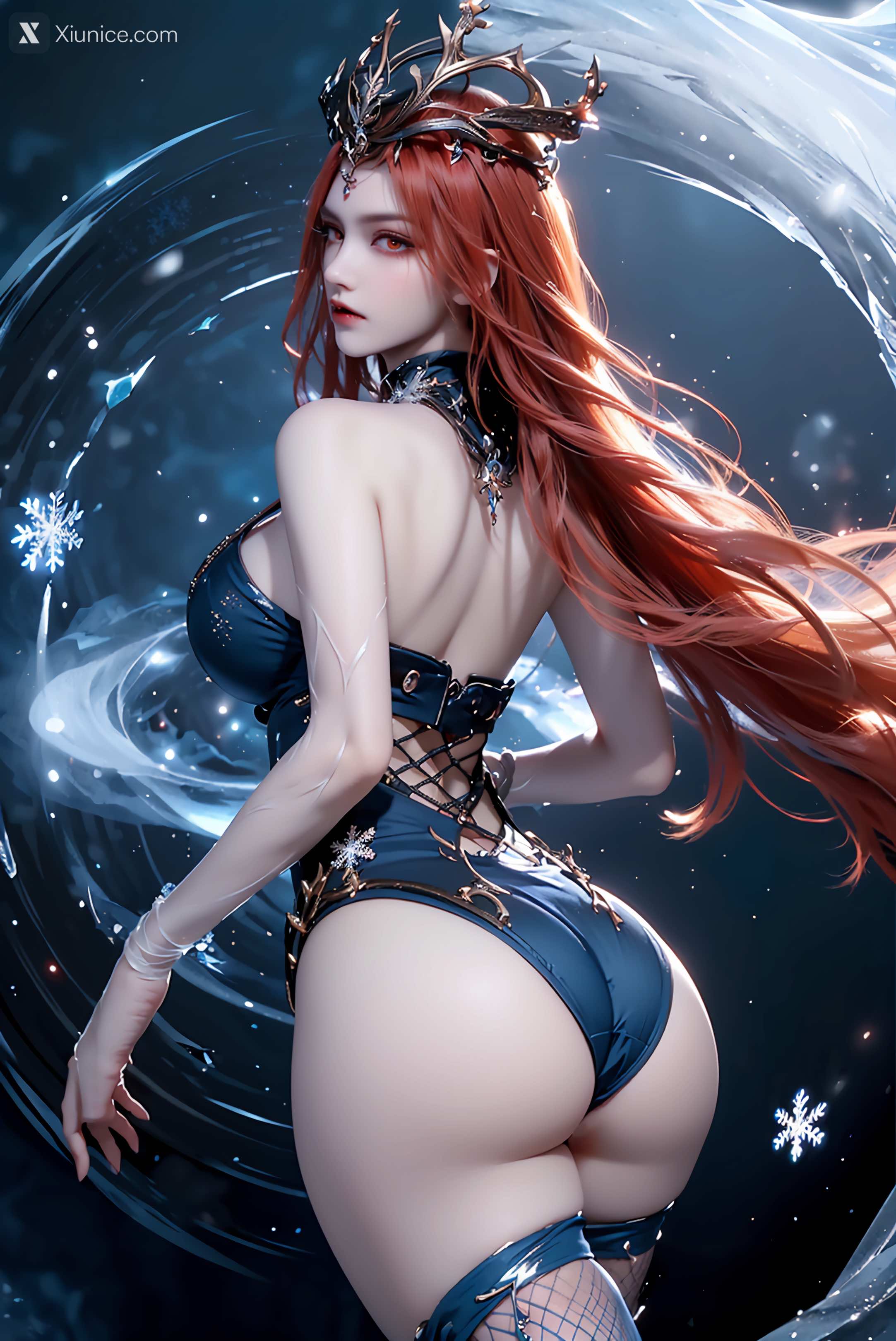 AI Girl Xiunice.com 武庚纪 女魃 冰雪公主 114
