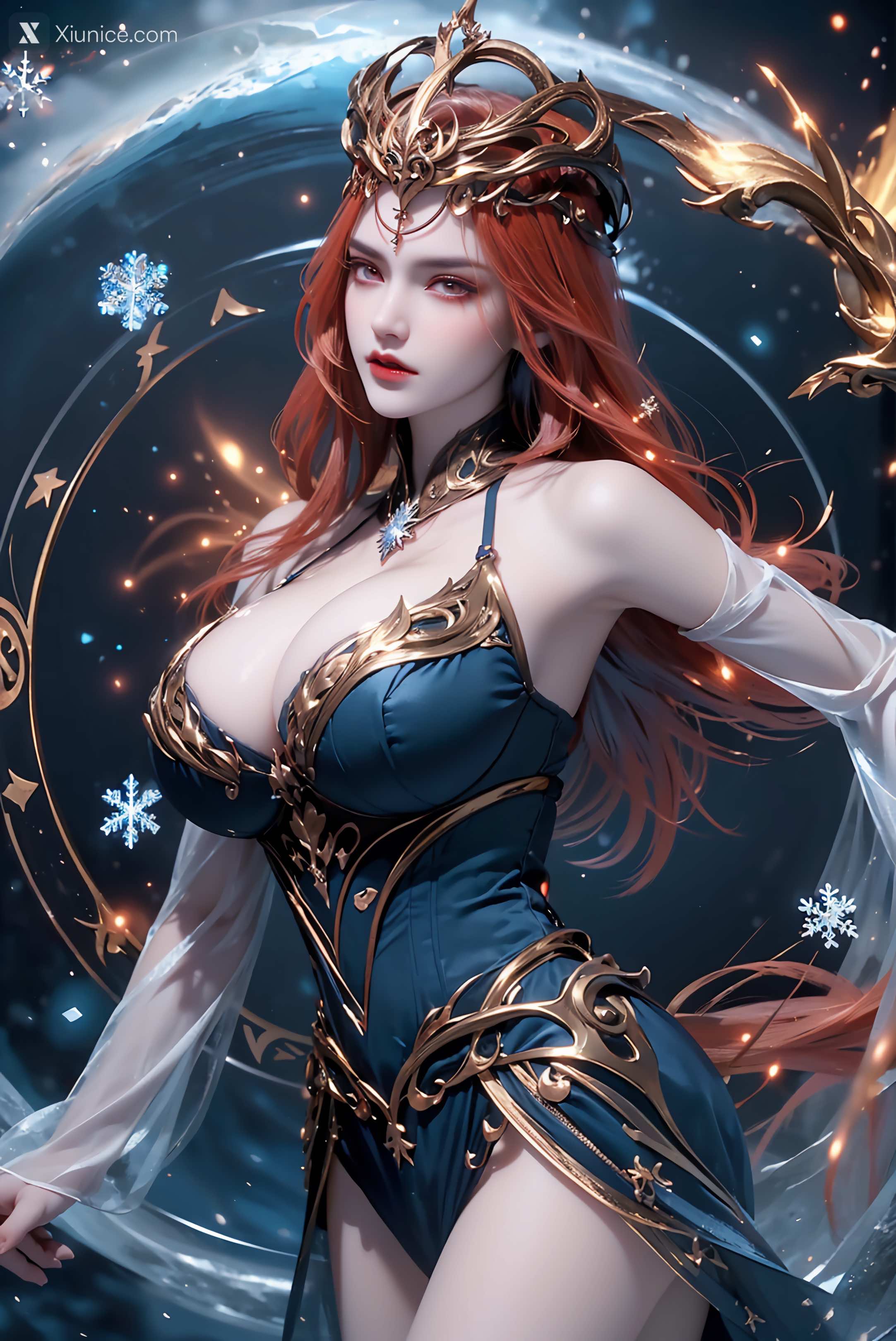 AI Girl Xiunice.com 武庚纪 女魃 冰雪公主 116
