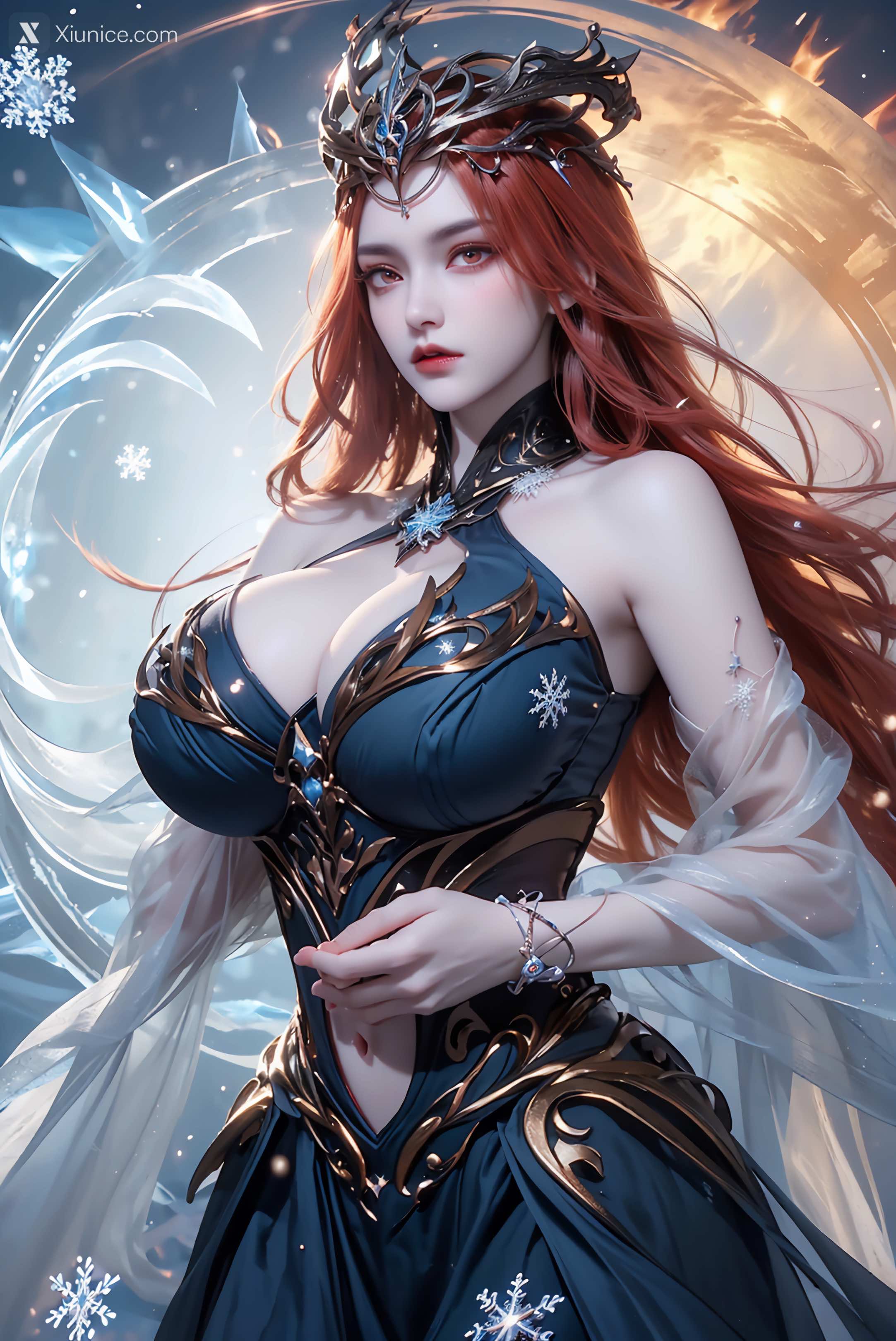 AI Girl Xiunice.com 武庚纪 女魃 冰雪公主 121
