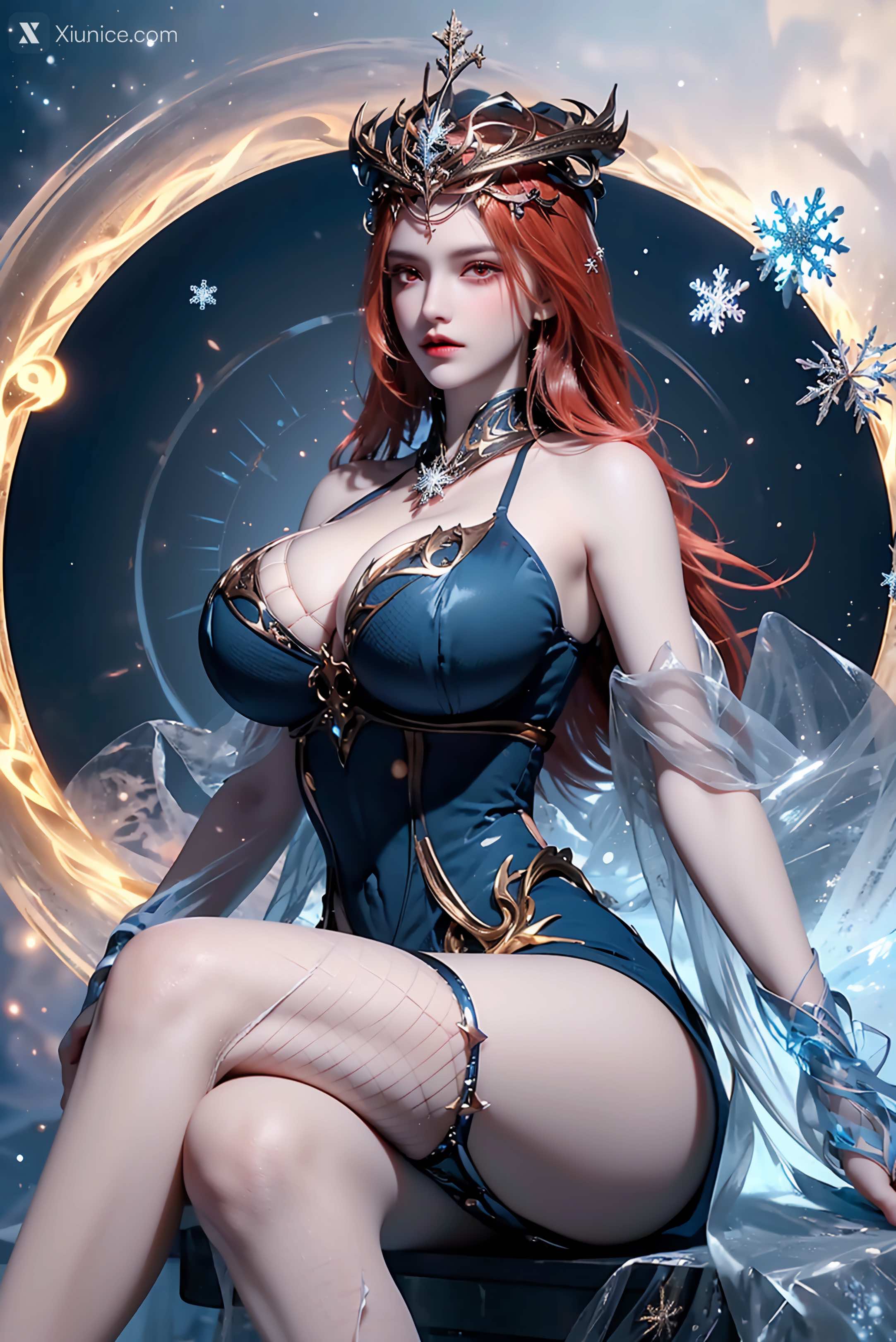 AI Girl Xiunice.com 武庚纪 女魃 冰雪公主 122