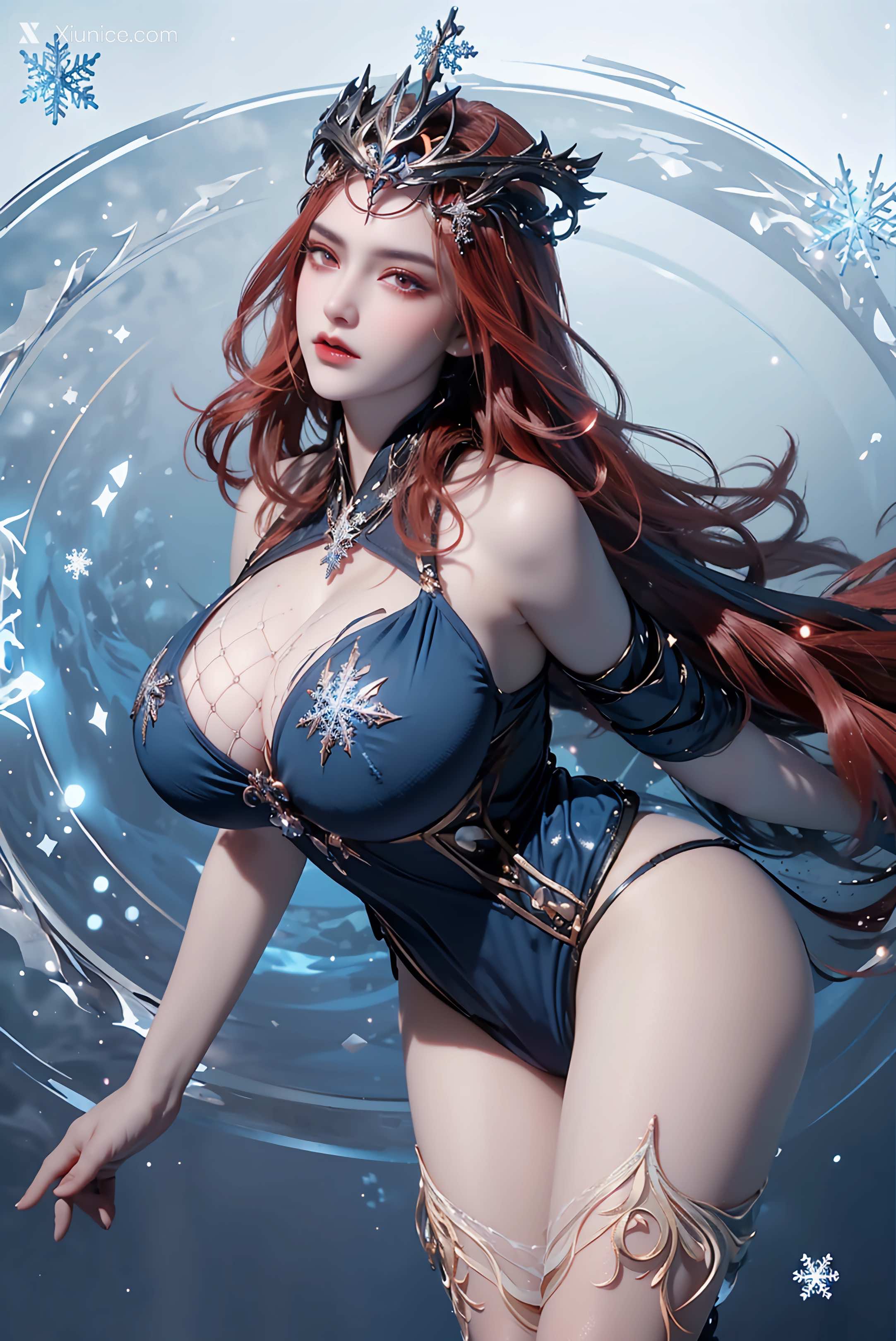 AI Girl Xiunice.com 武庚纪 女魃 冰雪公主 124